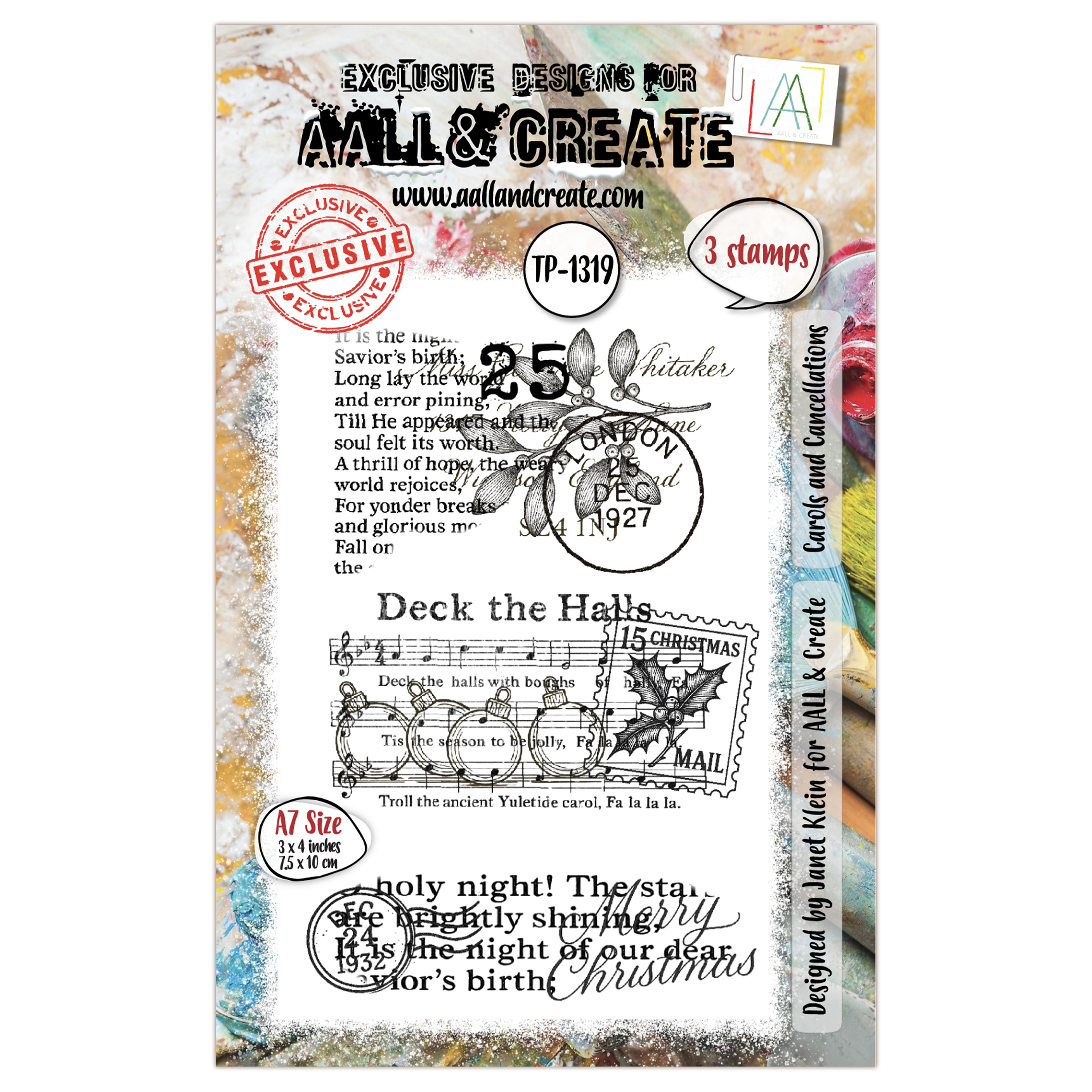 AALL and Create - A7 Stamp Set - Carols and Cancellations