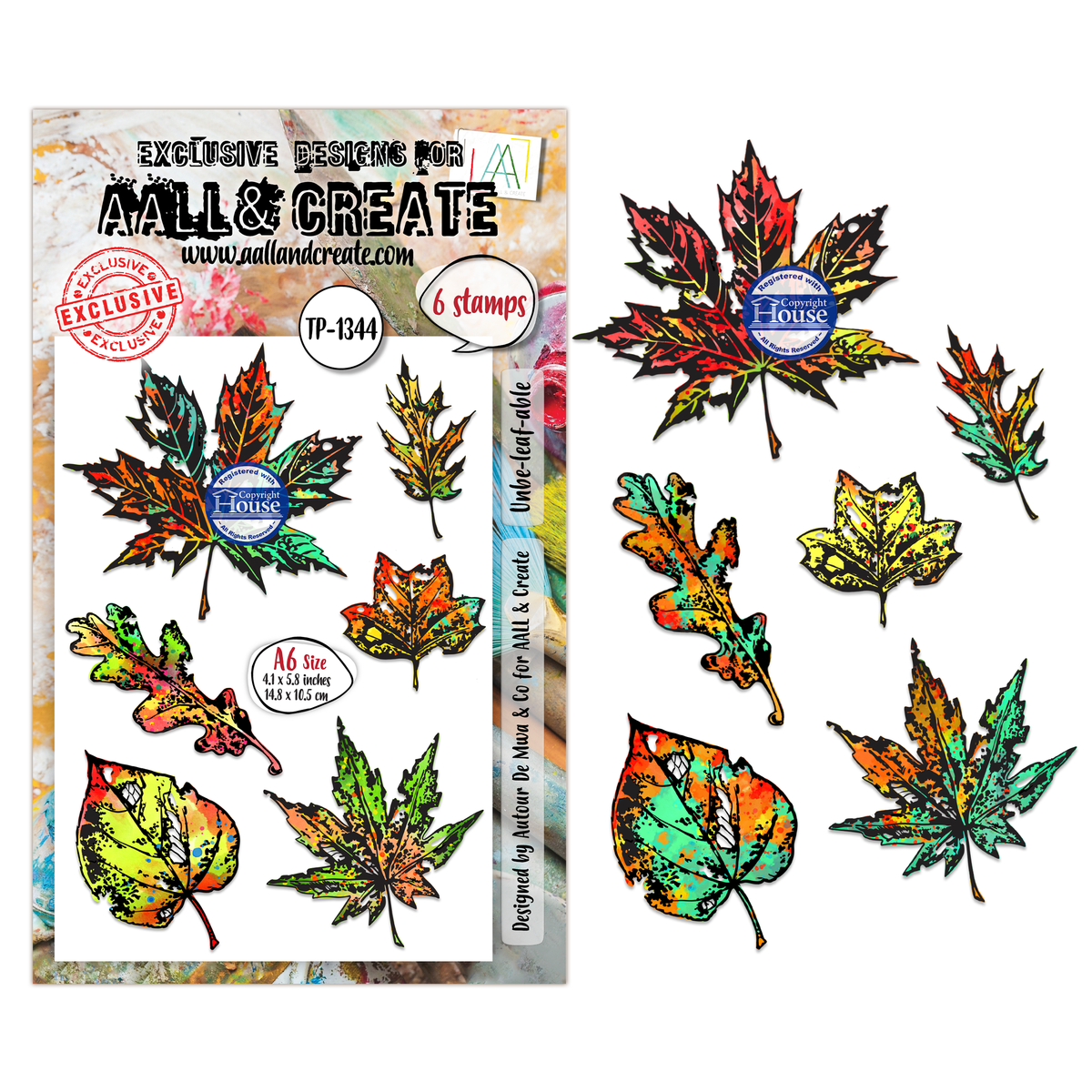 AALL and Create - A6 Stamp Set - Unbe-leaf-able