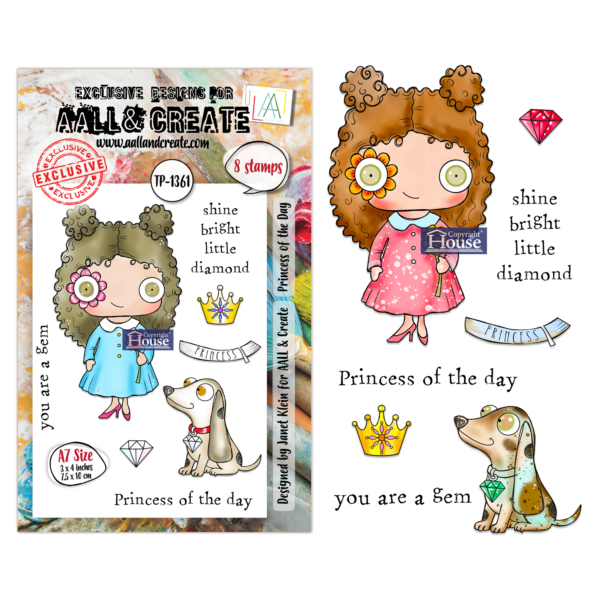 AALL and Create - A7 Stamp Sets - Princess of the Day