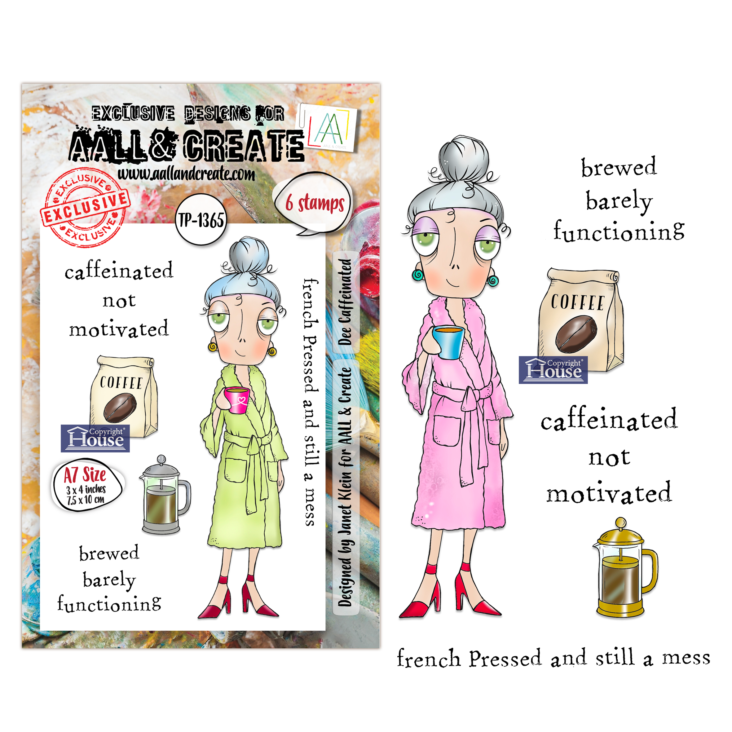 AALL and Create - A7 Stamp Sets - Dee Caffeinated