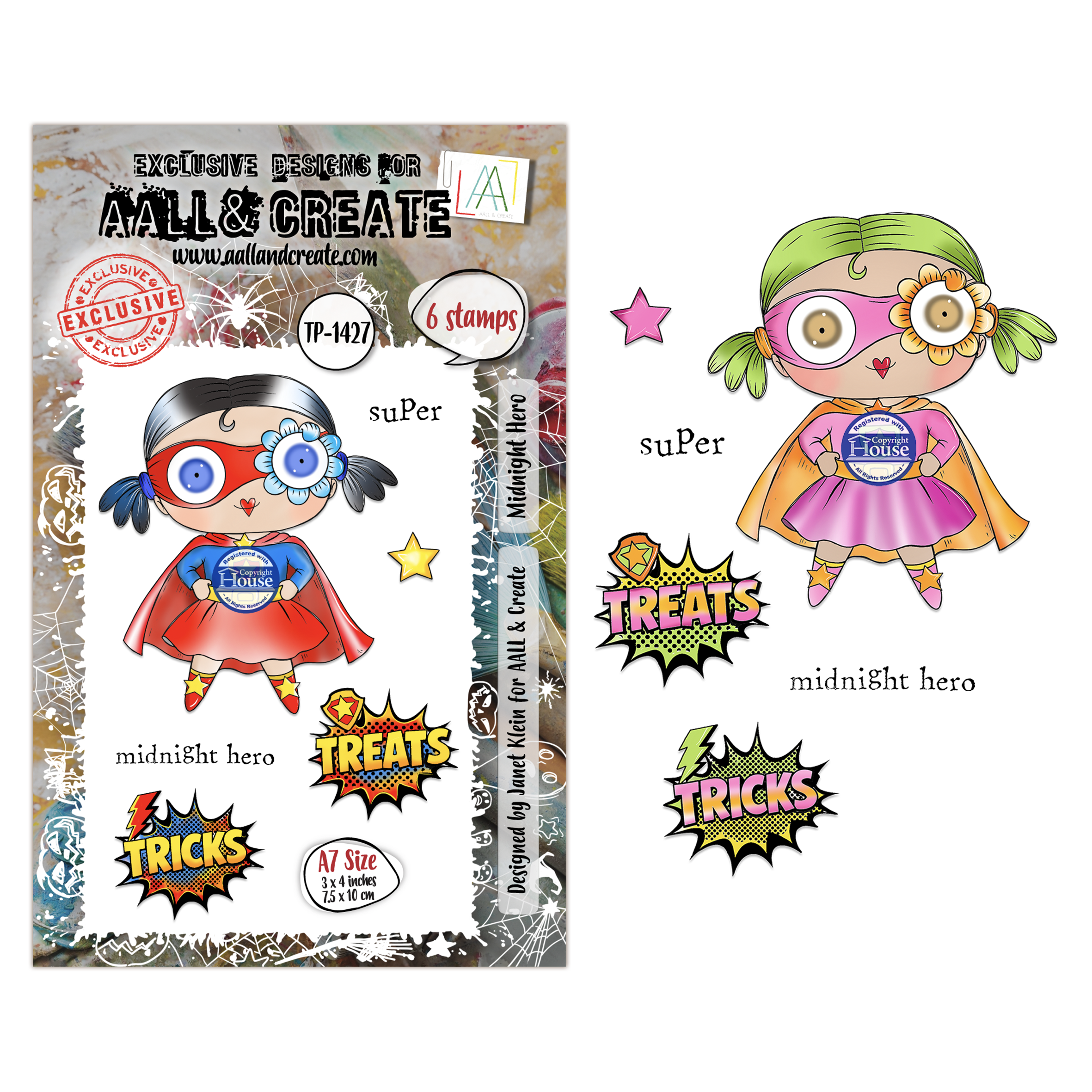 AALL and Create - A7 Stamp Sets - Midnight Hero