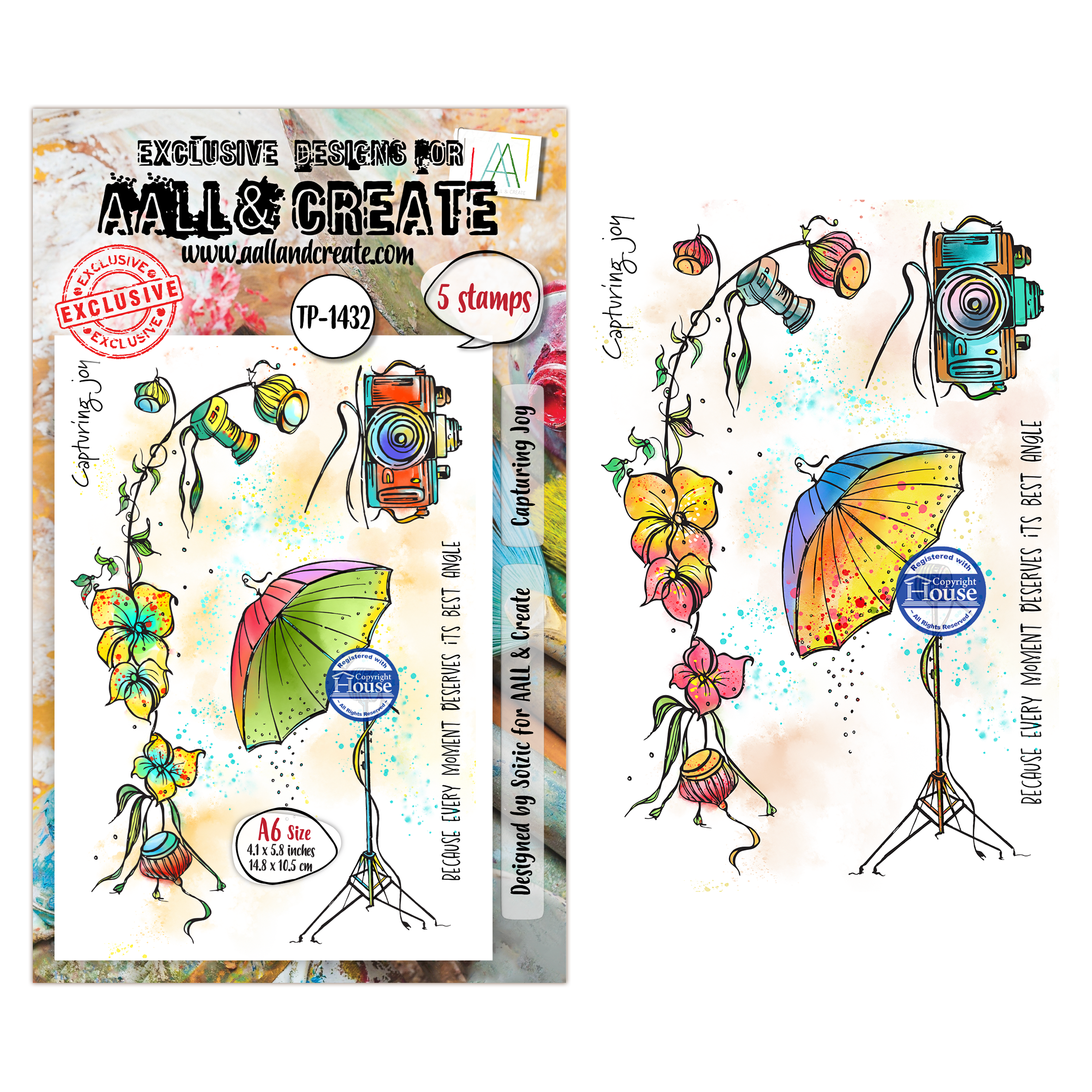 AALL and Create - A6 Stamp Sets - Capturing Joy