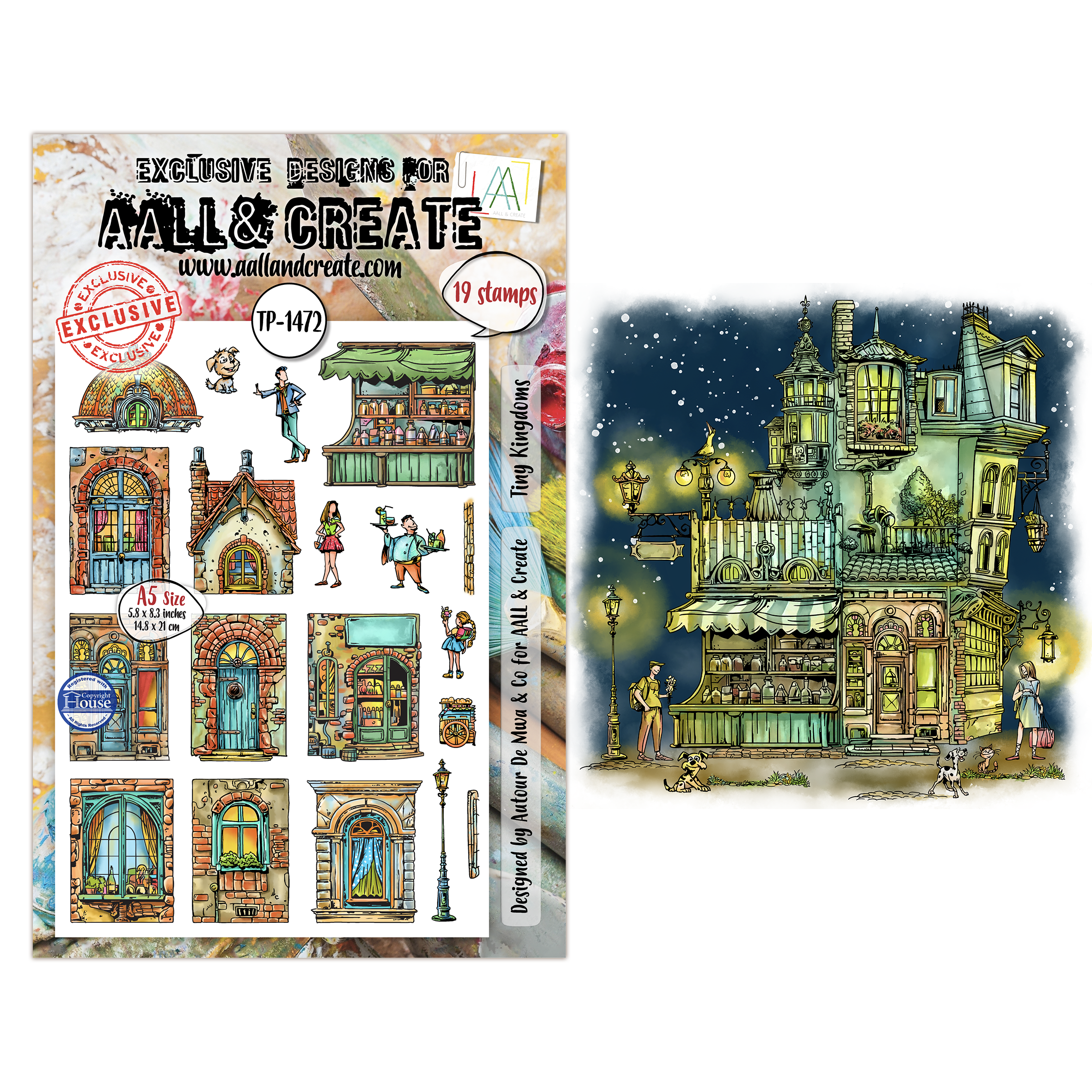AALL and Create - A5 - Stamp Set - Tiny Kingdoms