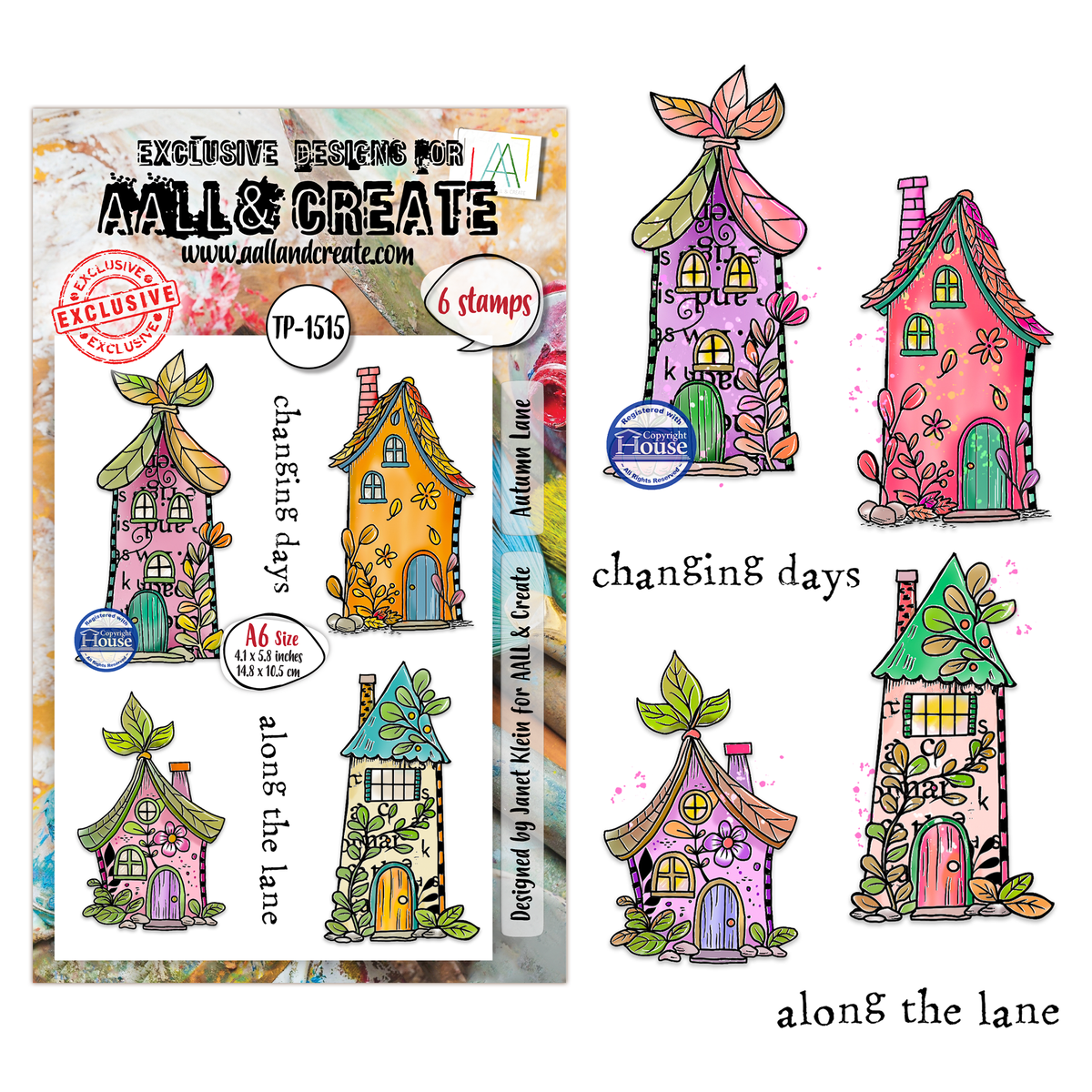 AALL and Create - A6 Stamp Set - Autumn Lane