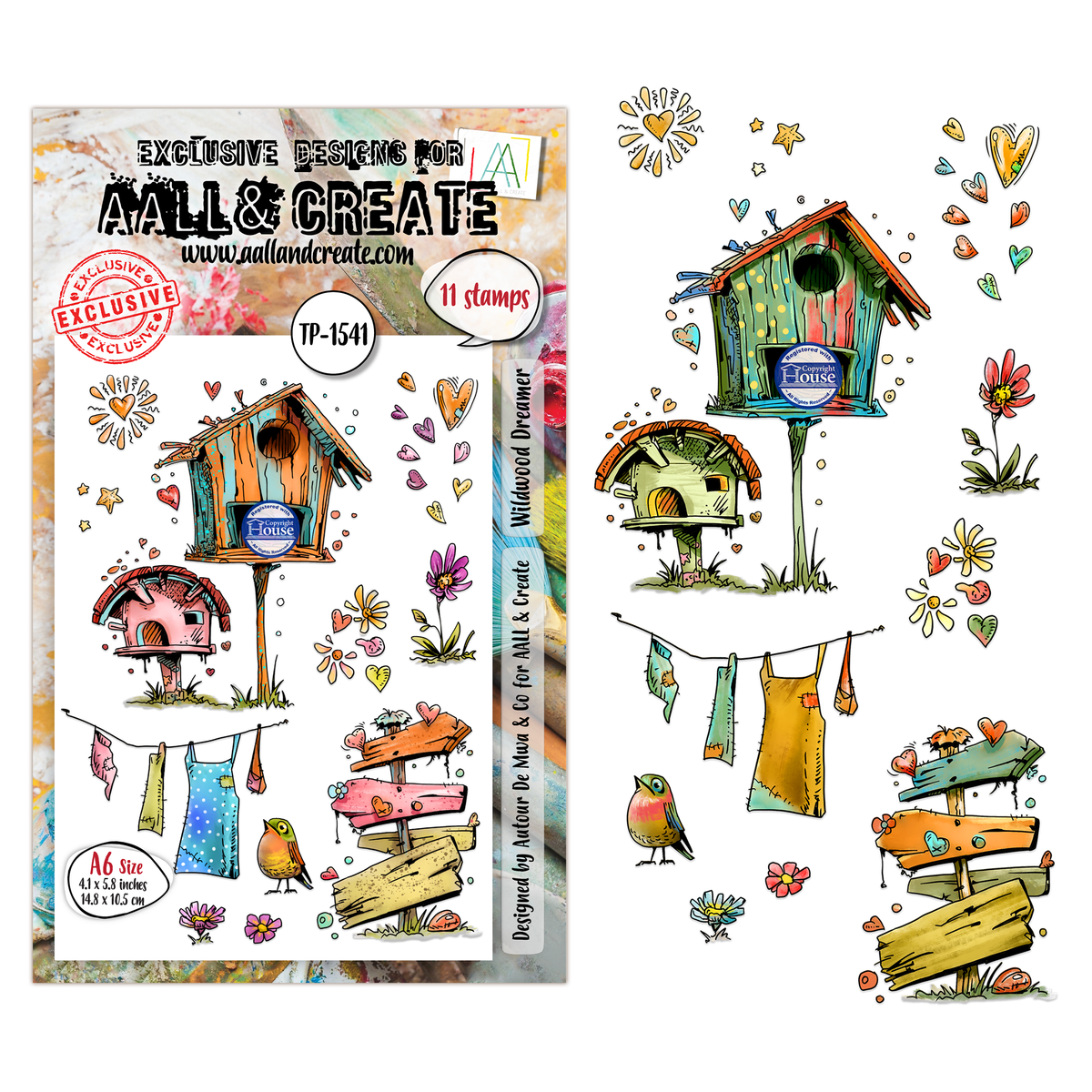 AALL and Create - A6 Stamp Set - Wildwood Dreamer
