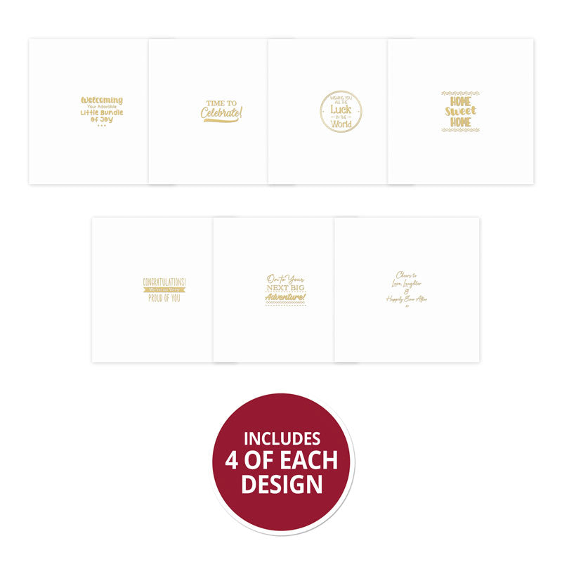 Trim Me! Foiled Insert Pad - Time to Celebrate - Gold