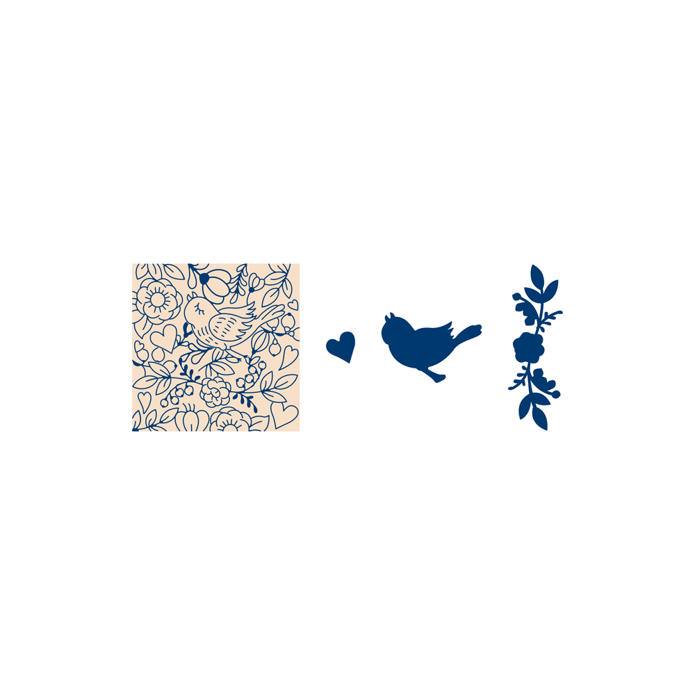 Trio by Tattered Lace - Love Bird Berries