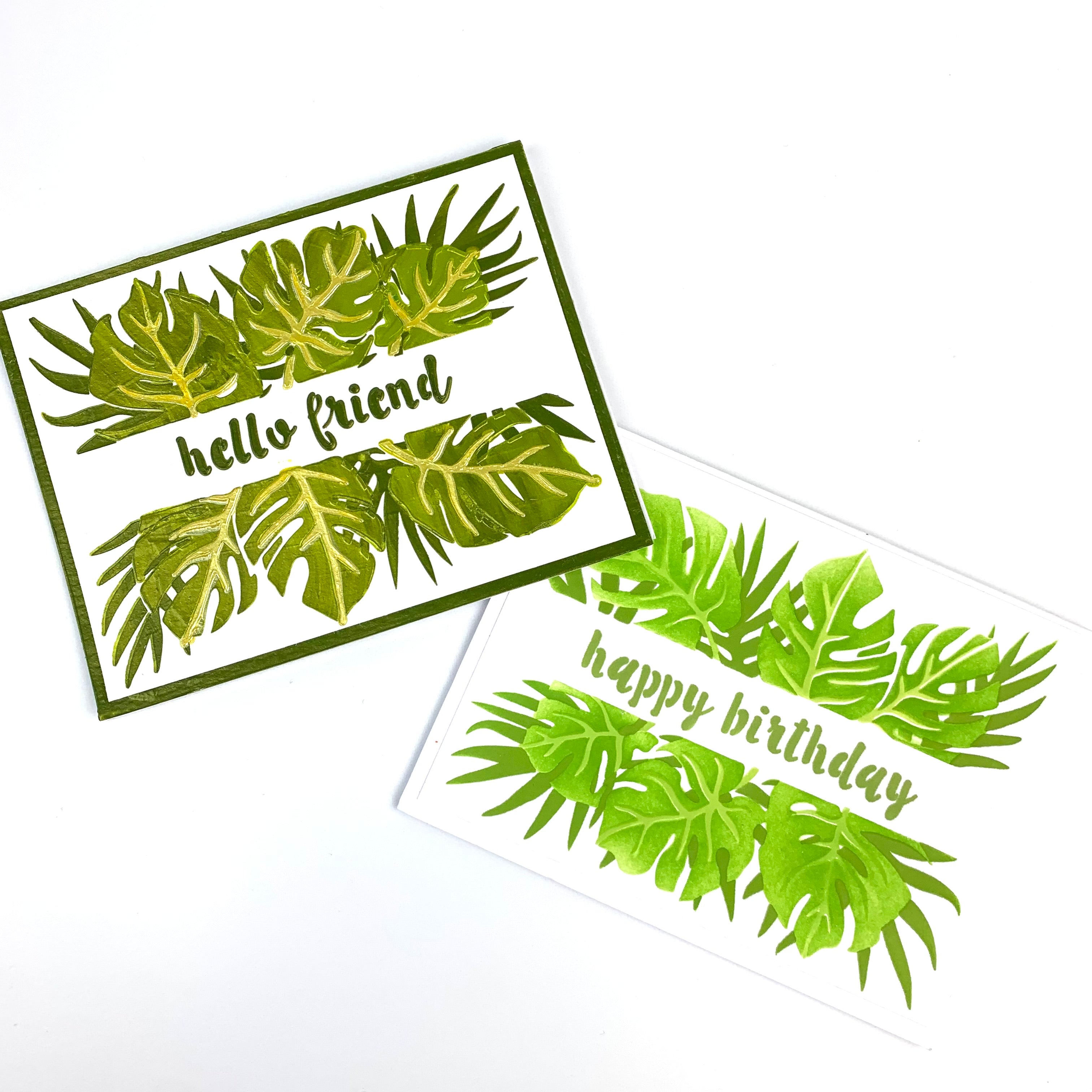 The Crafters Workshop Layered Monstera Banner