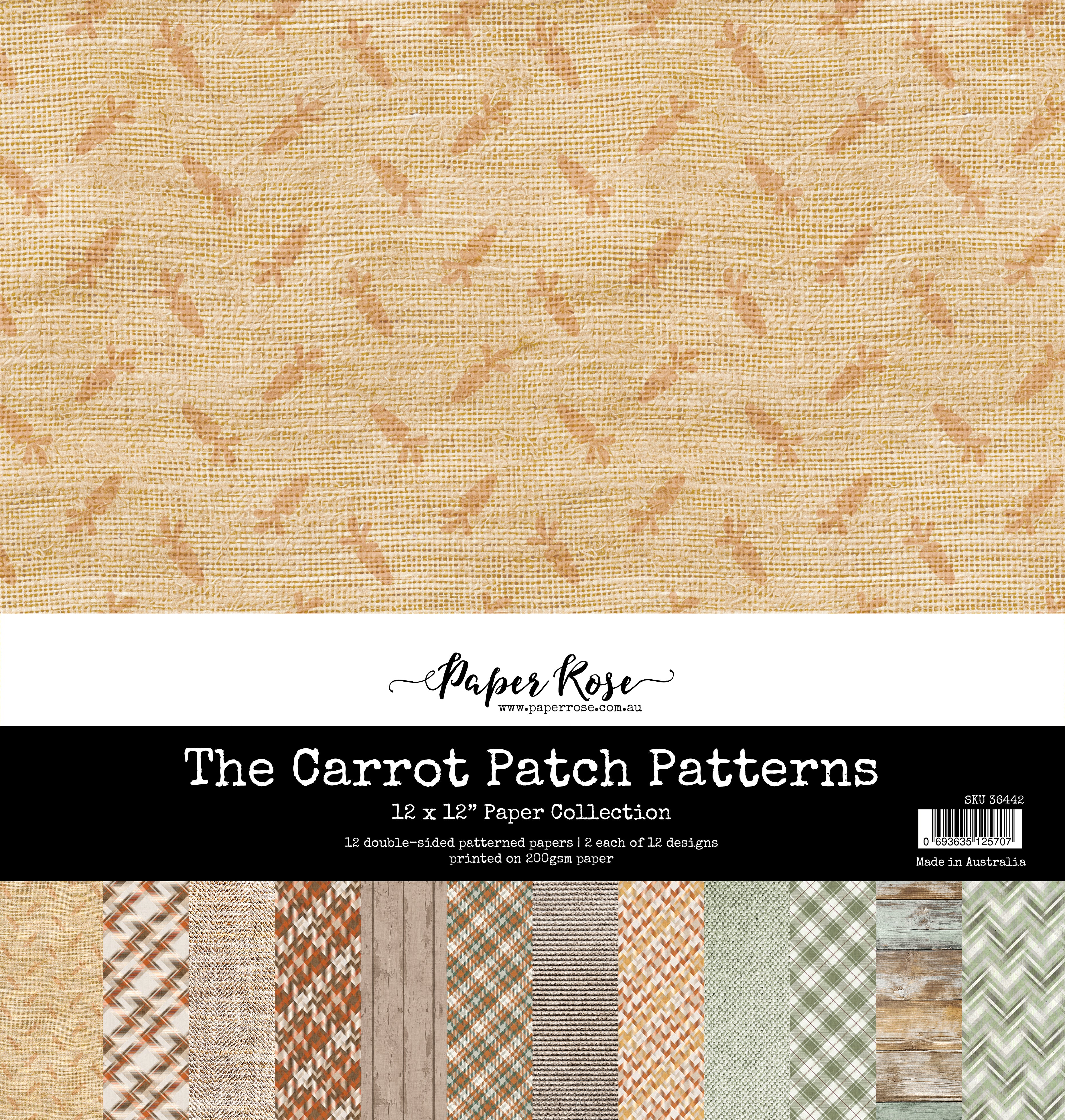 The Carrot Patch Patterns 12x12 Paper Collection 36442