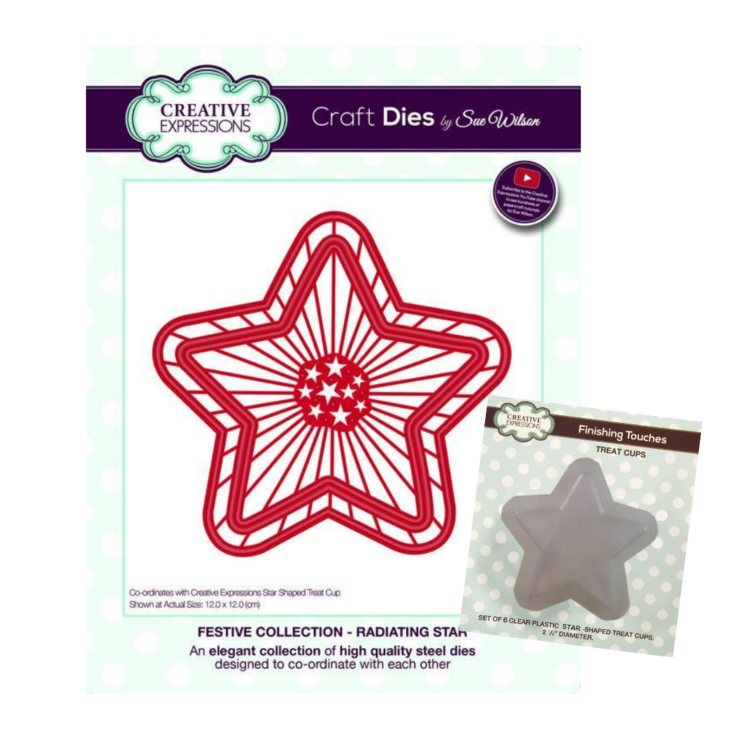 Radiating Star Die & Treat Cups Set