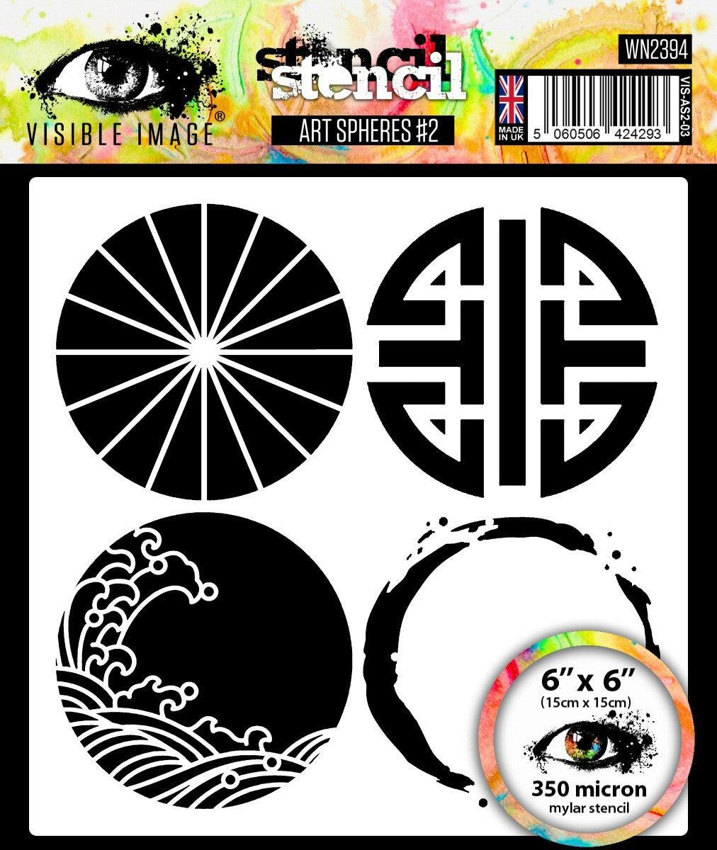 Visible Image Art Spheres #2 Stencil - 6 x 6