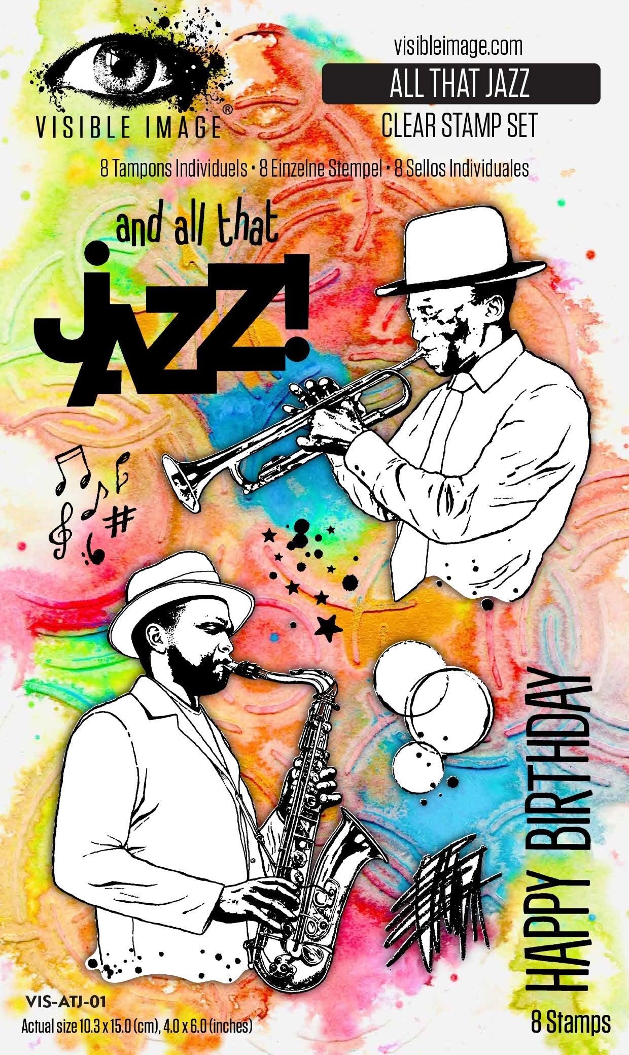 Visible Image All That Jazz 4 in x 6 in Stamp Set