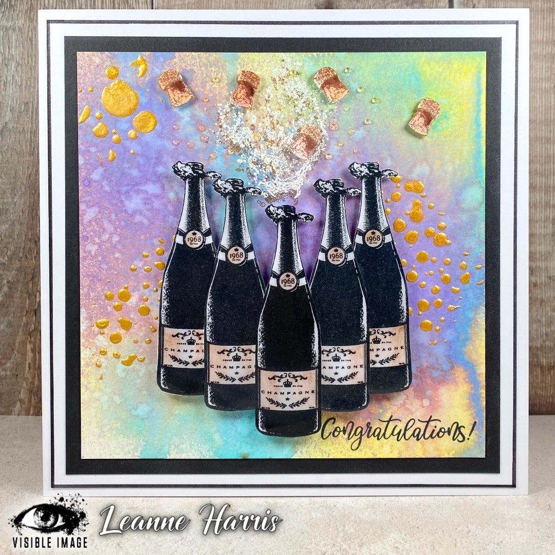 Visible Image Bubbles & Fizz Stencil - 6 x 6