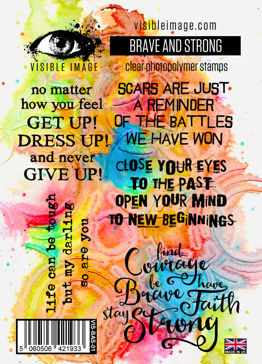 Visible Image Brave and Strong - A6 Stamp Set