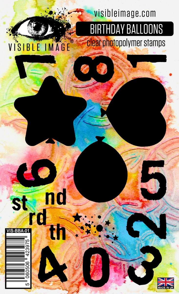 Visible Image Birthday Balloons - A6 Stamp Set