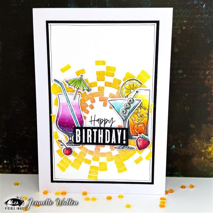 Visible Image Cocktails & Dreams Co-ordinating Dies