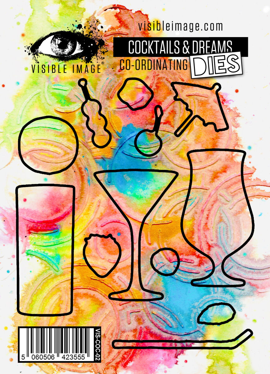 Visible Image Cocktails & Dreams Co-ordinating Dies