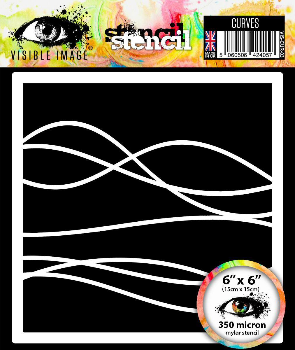 Visible Image Curves Stencil - 6 x 6