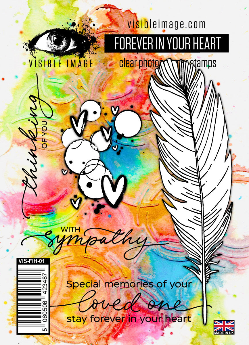 Visible Image Forever In Your Heart -A6 Stamp Set