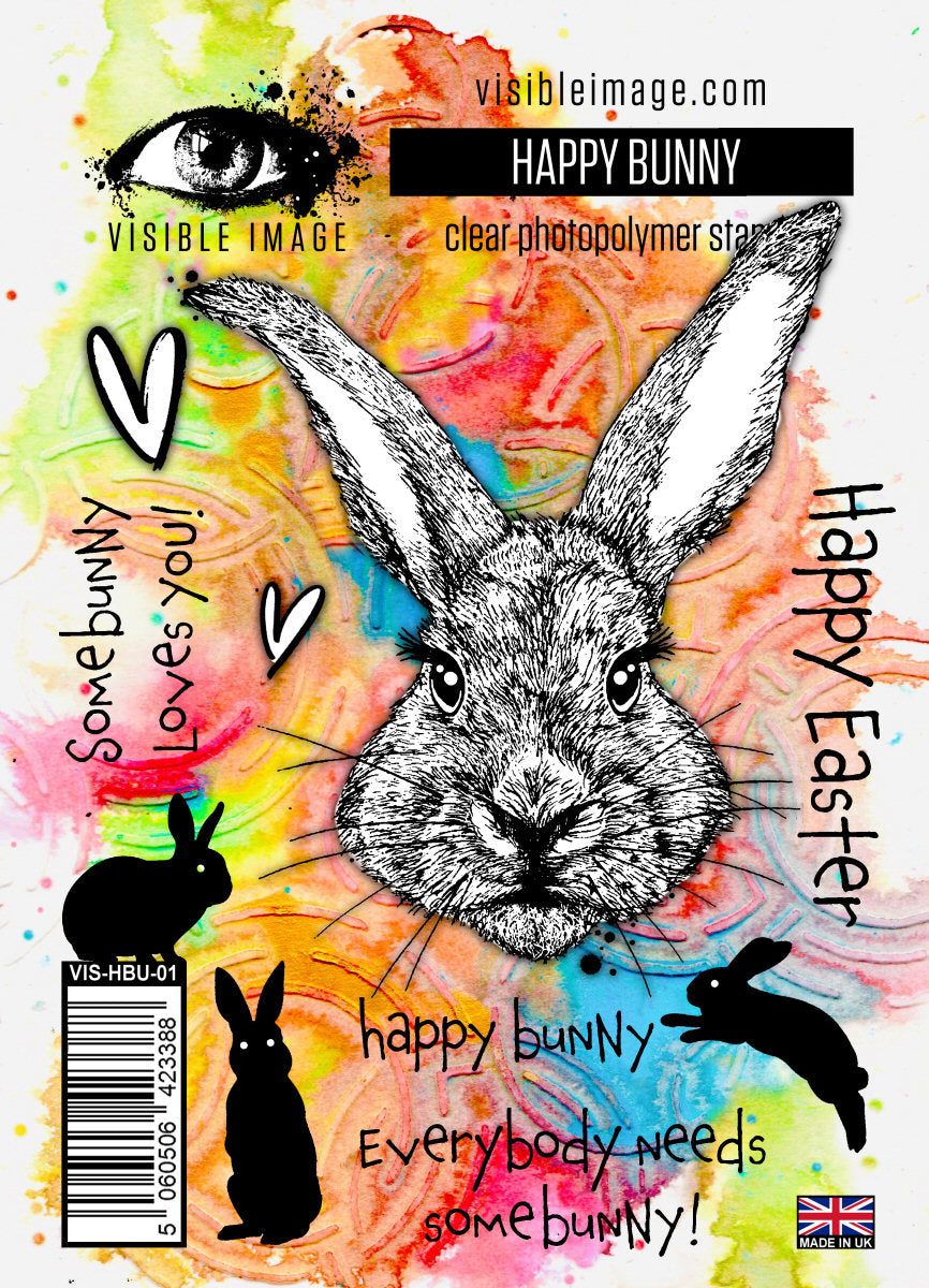 Visible Image Happy Bunny - A6 Stamp Set