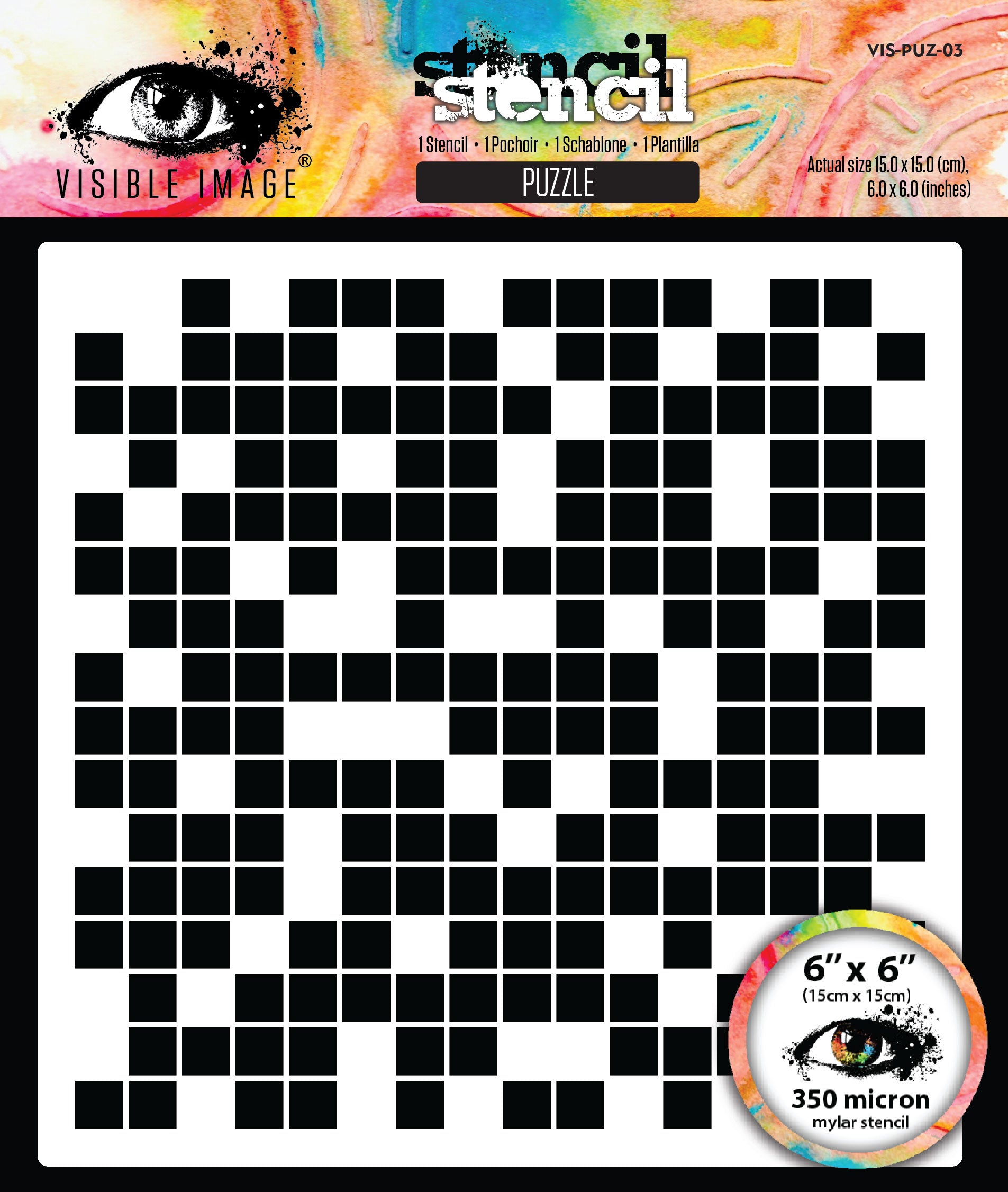 Visible Image Puzzle 6in x 6in Stencil