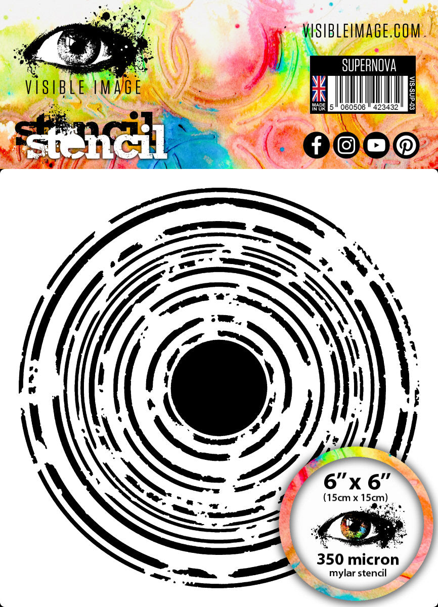 Visible Image Supernova Stencil - 6 x 6