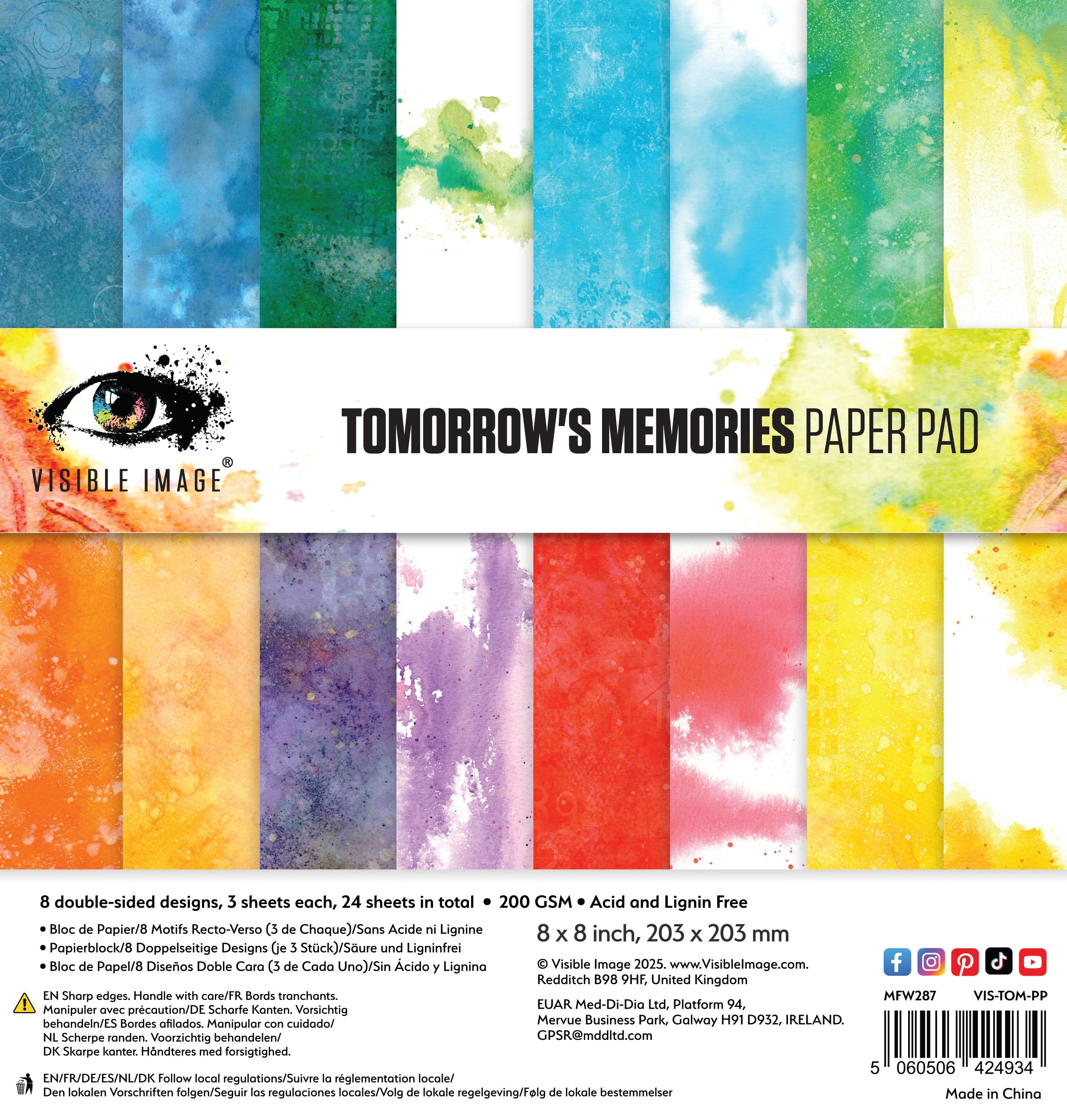 Visible Image Tomorrow's Memories 8in x 8in Paper Pad