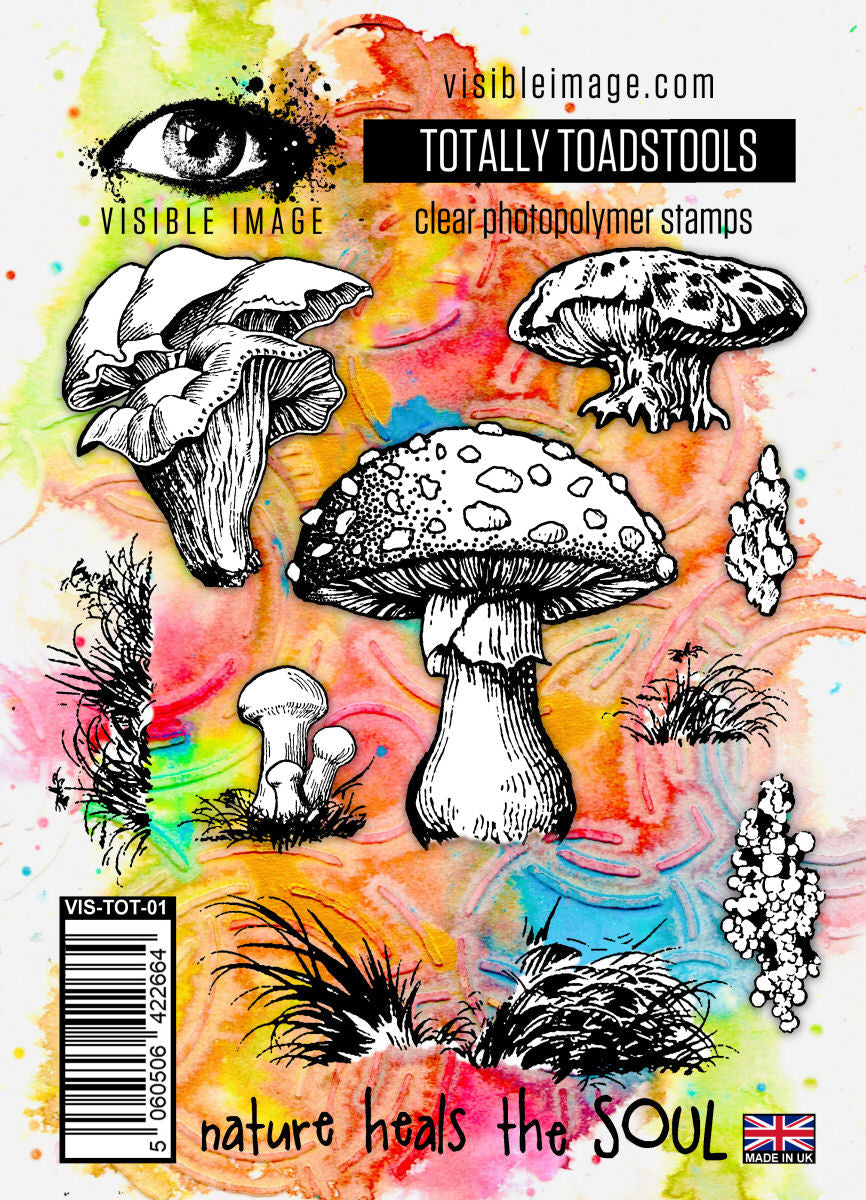 Visible Image Totally Toadstools - A6 Stamp Set