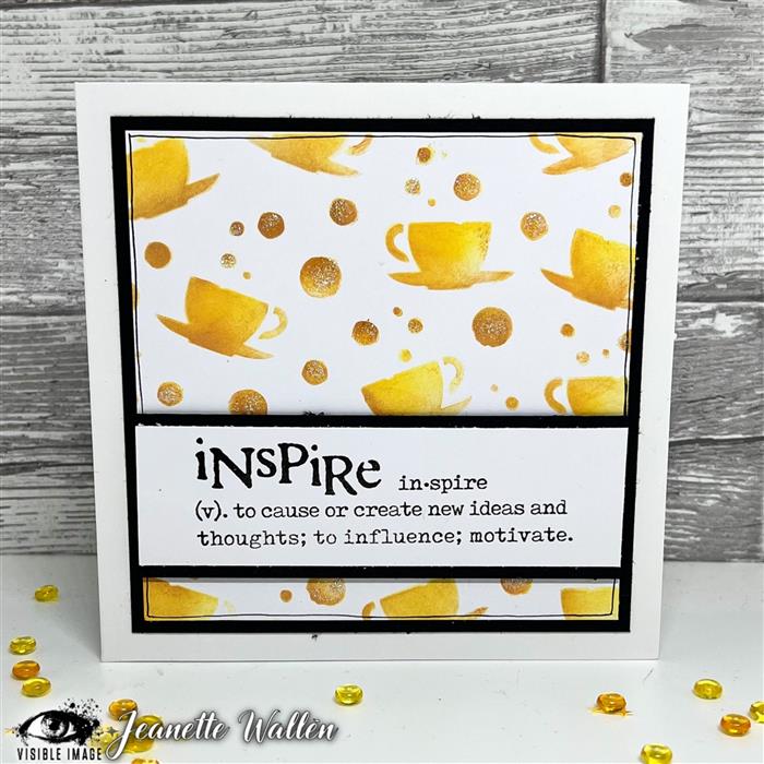 Visible Image Tea Party Stencil - 6 x 6