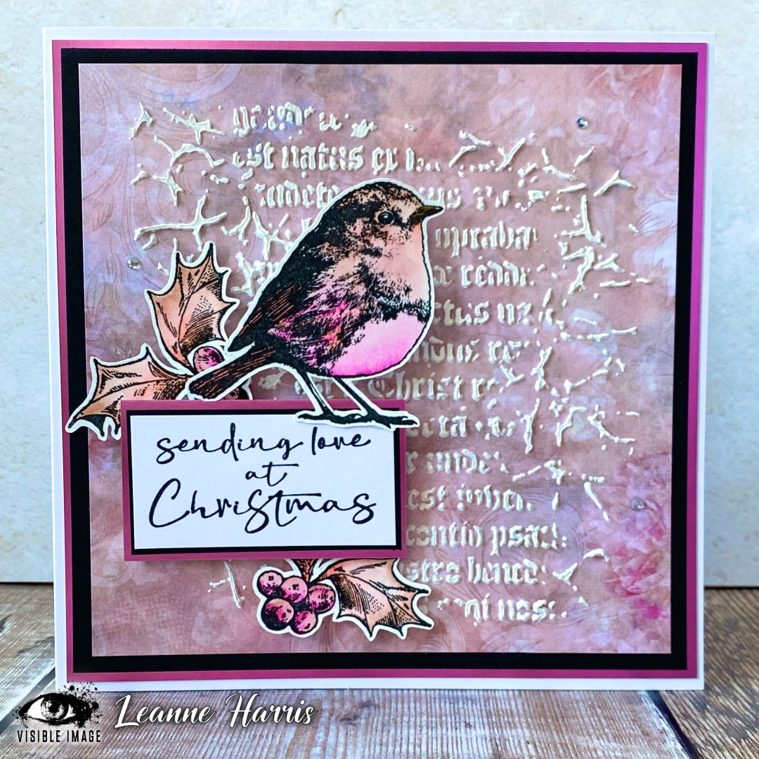 Visible Image Ye Olde Christmas Stencil - 6 x 6