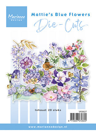 Marianne Design A6 Die Cuts - Mattie's Blue Flowers