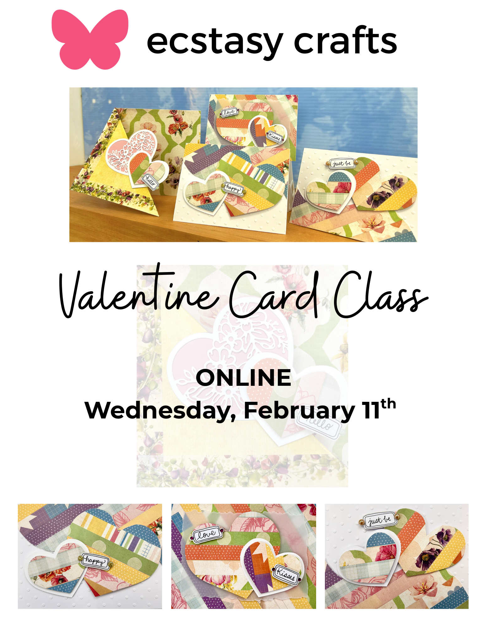 Valentine's Card Making Creative Class: Online