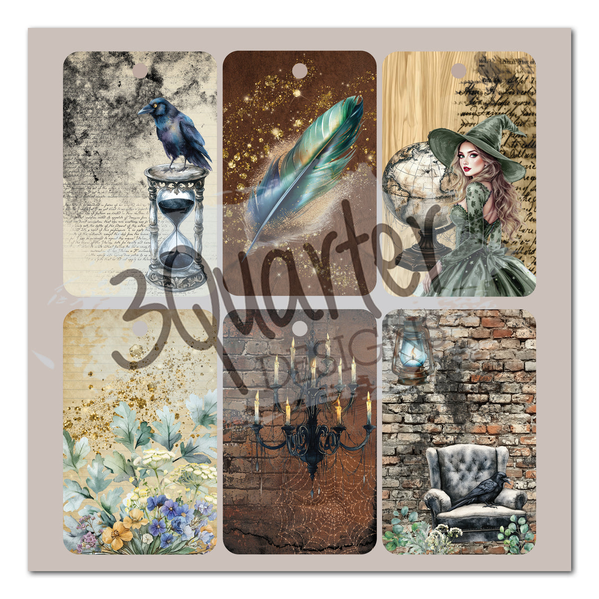 3Quarter Designs Wand Academy 8x8 Paper Pack & Diecuts Set