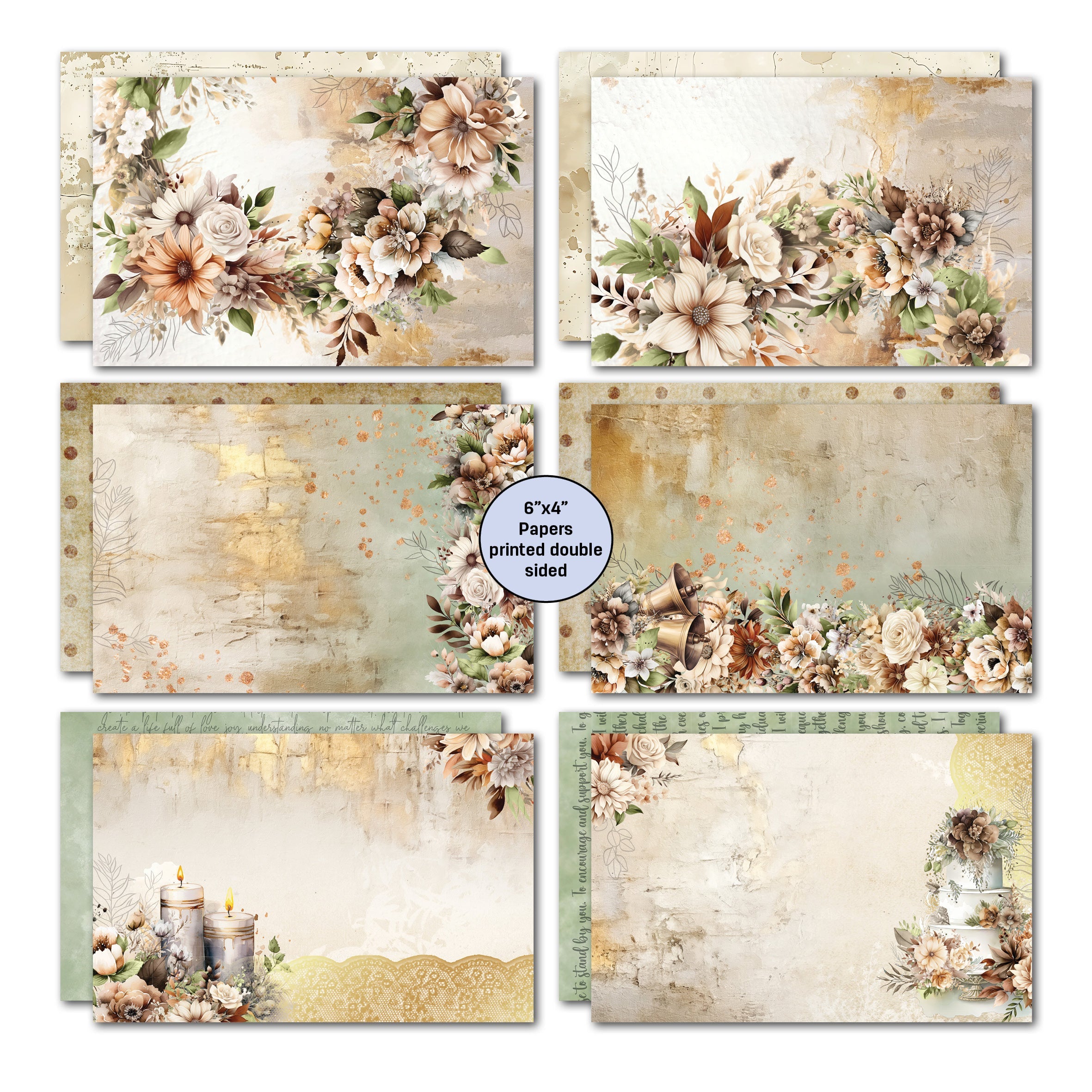3Quarter Designs Wedded Bliss 6x4 Card Pack