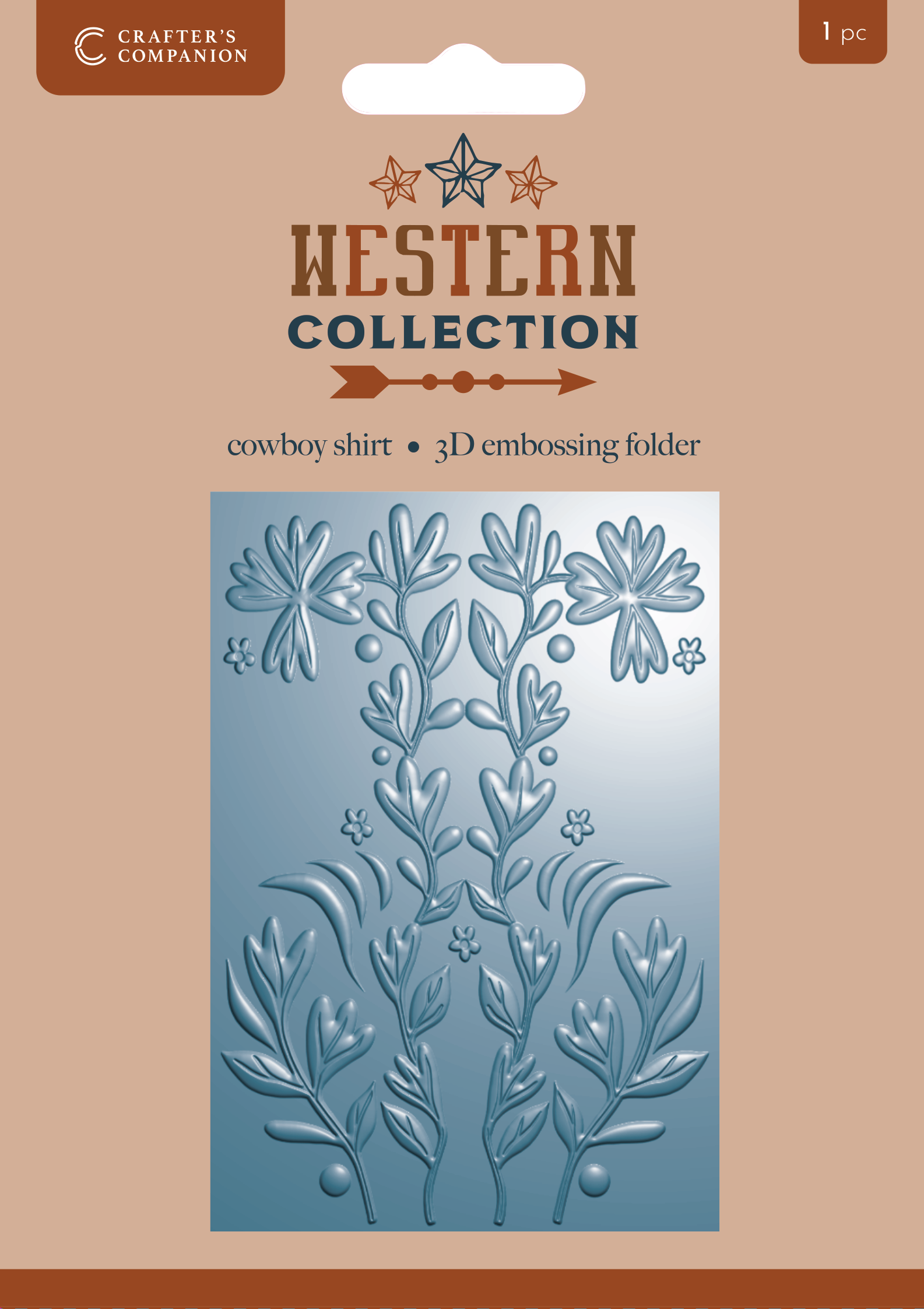 Western Collection 4”x6” 3D Embossing Folder - Cowboy Shirt