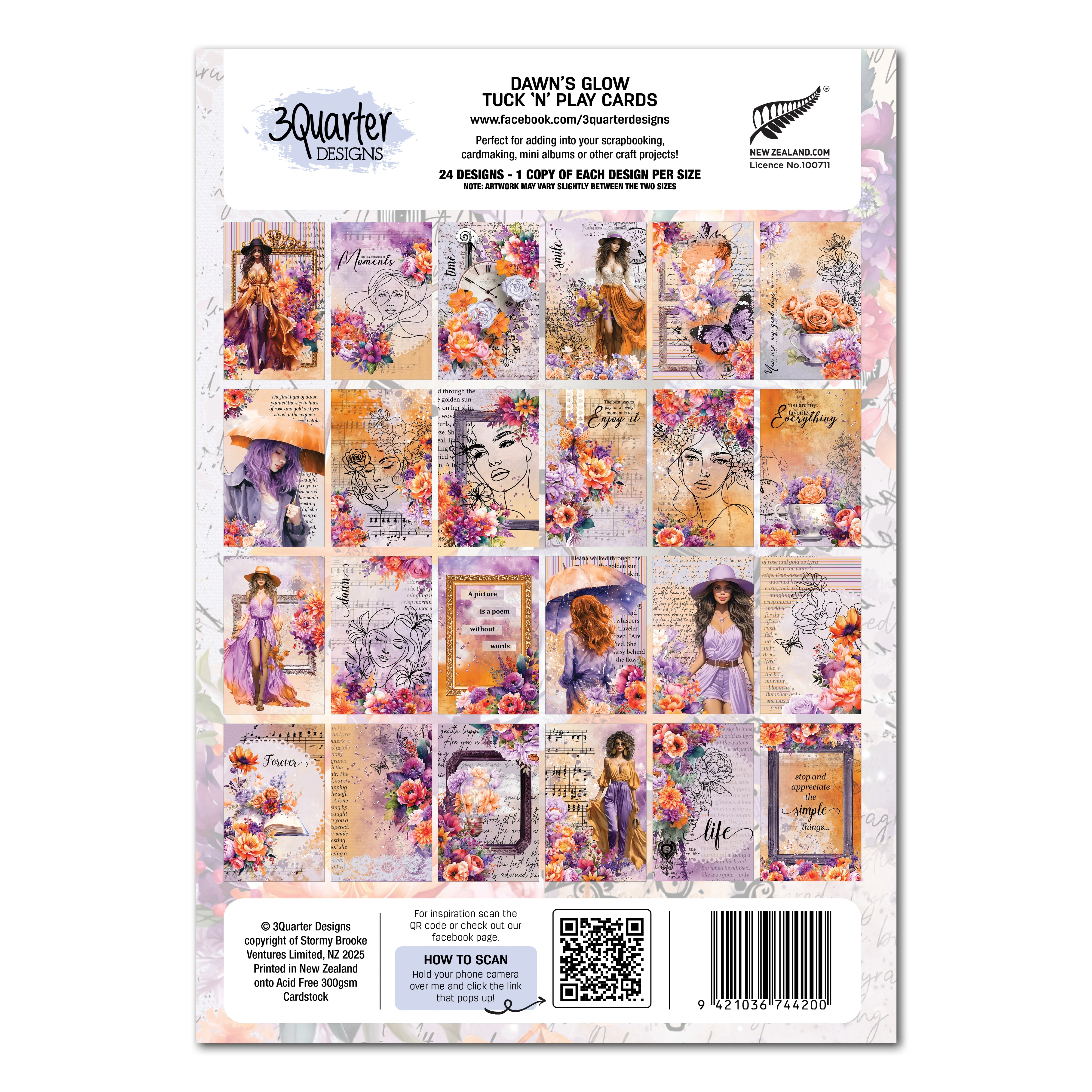 3Quarter Designs Dawns Glow - Tuck N Play Cards