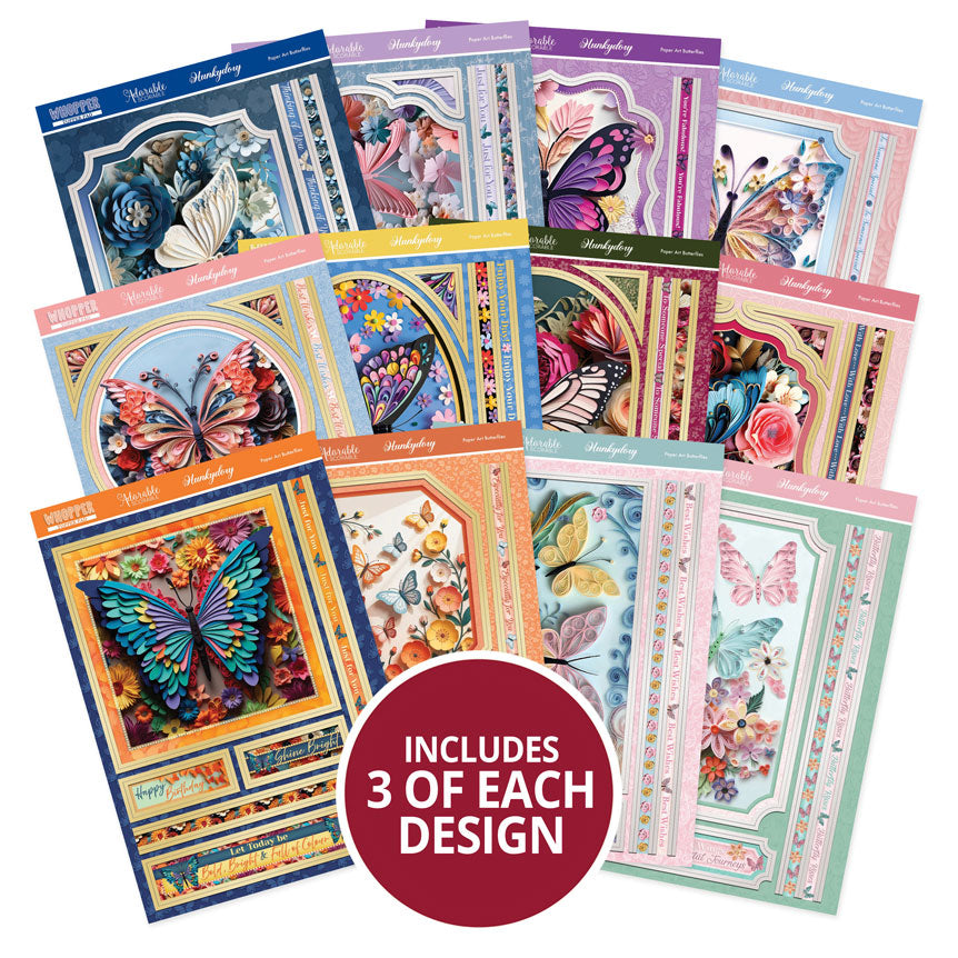 Whopper Topper Pad - Paper Art Butterflies