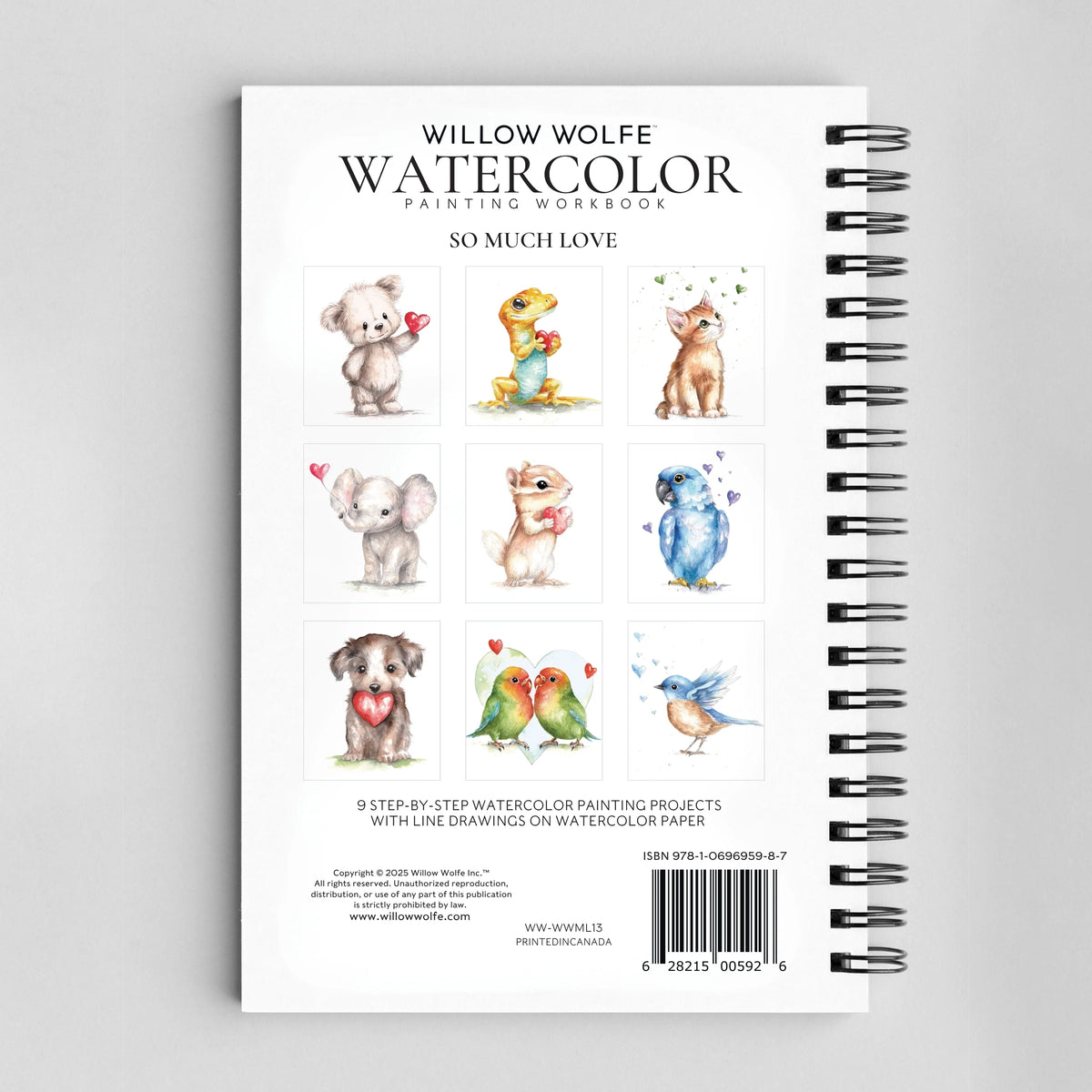 Willow Wolfe - Watercolor Workbook: So Much Love by Willow Wolfe