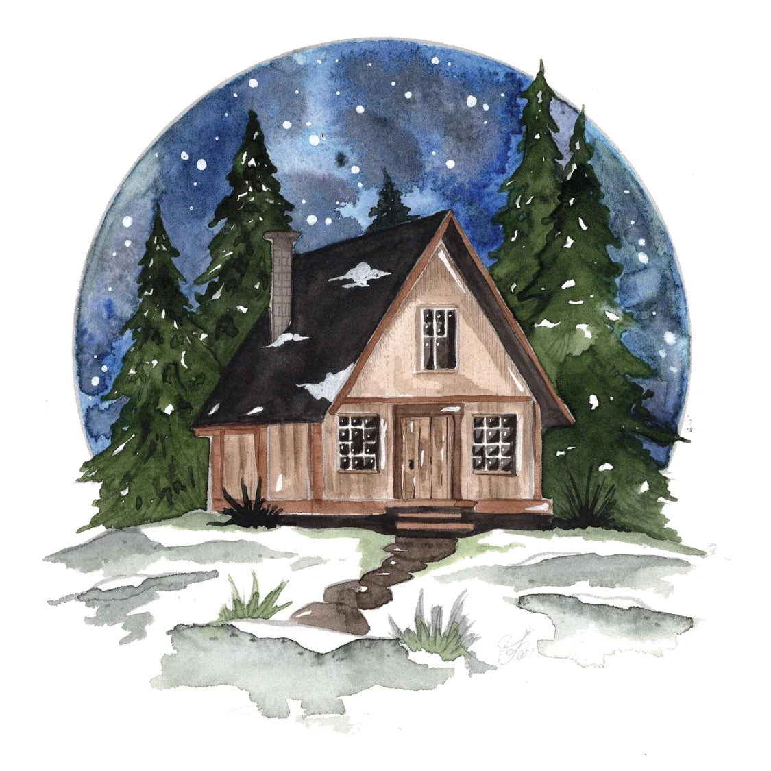 Willow Wolfe - Watercolor Workbook: Winter Glow by Willow & Nya Wolfe