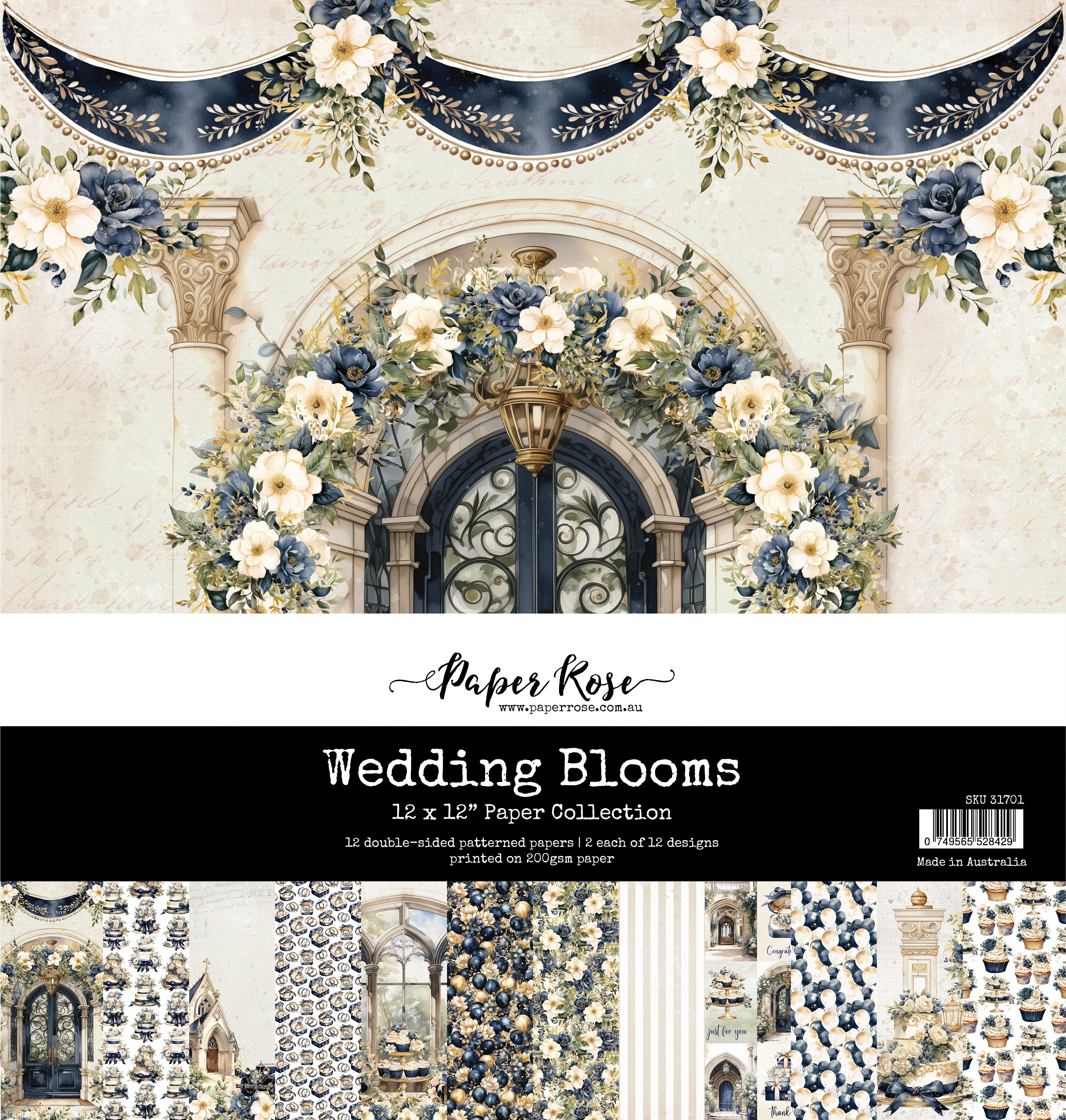 Wedding Blooms 12x12 Paper Collection 31701