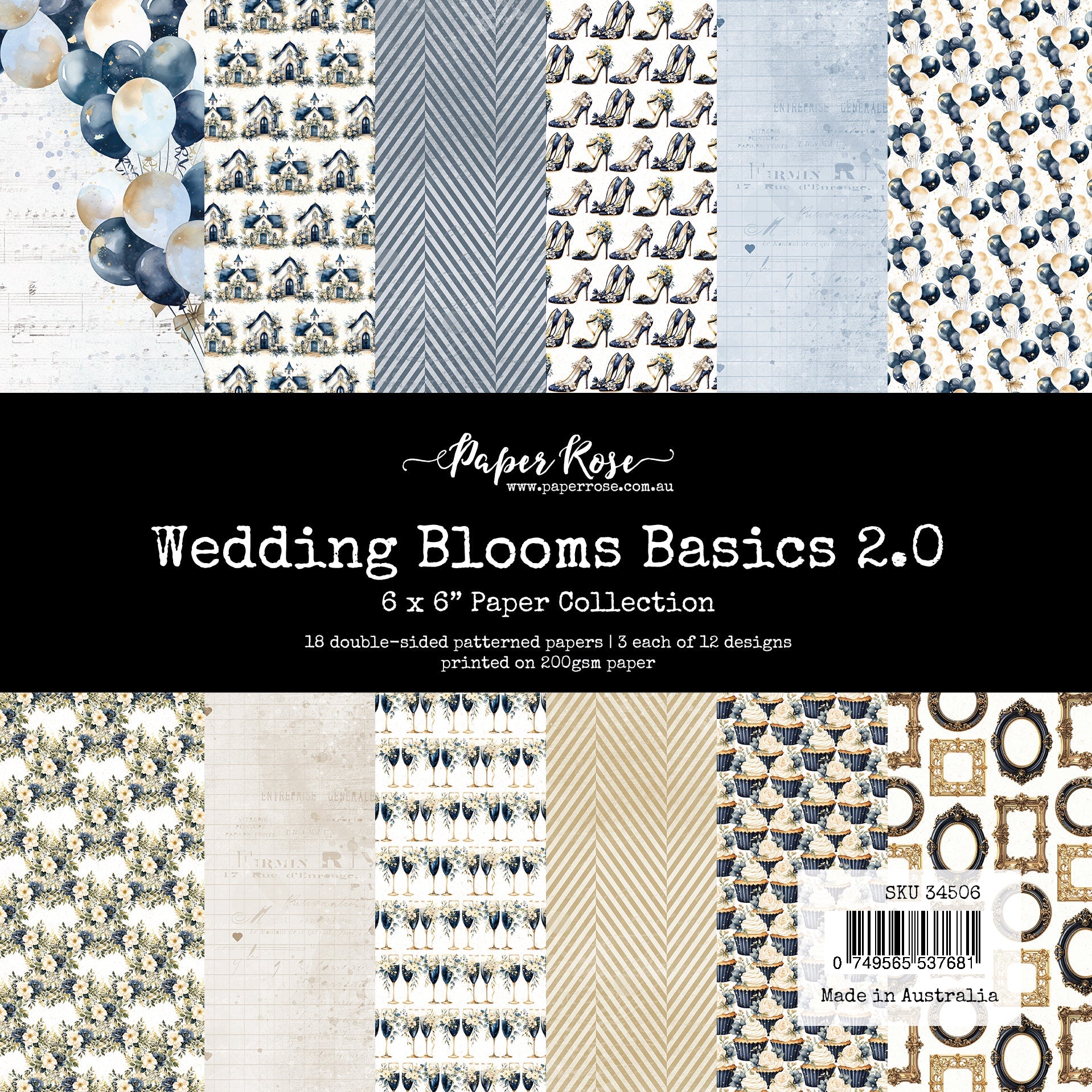 Wedding Blooms Basics 2.0 6x6 Paper Collection 34506
