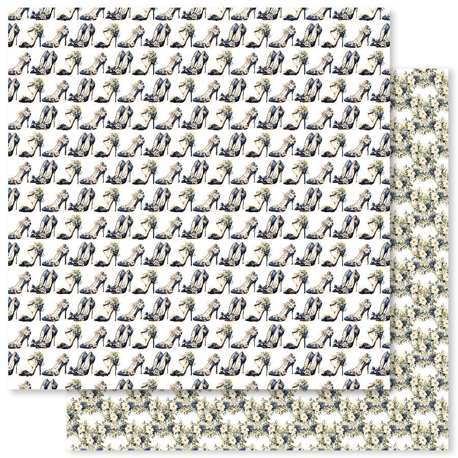 Wedding Blooms Basics E 12x12 Paper (12pc Bulk Pack) 31740