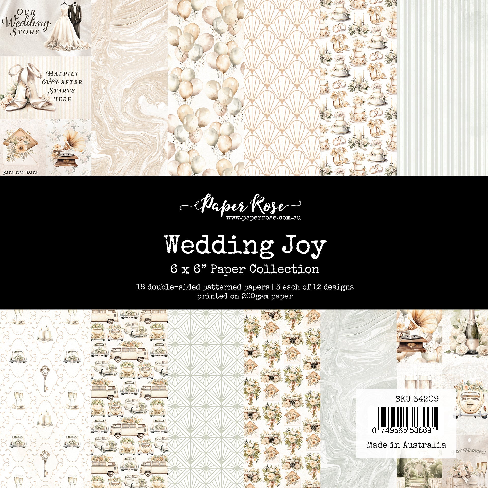 Wedding Joy 6x6 Paper Collection 34209