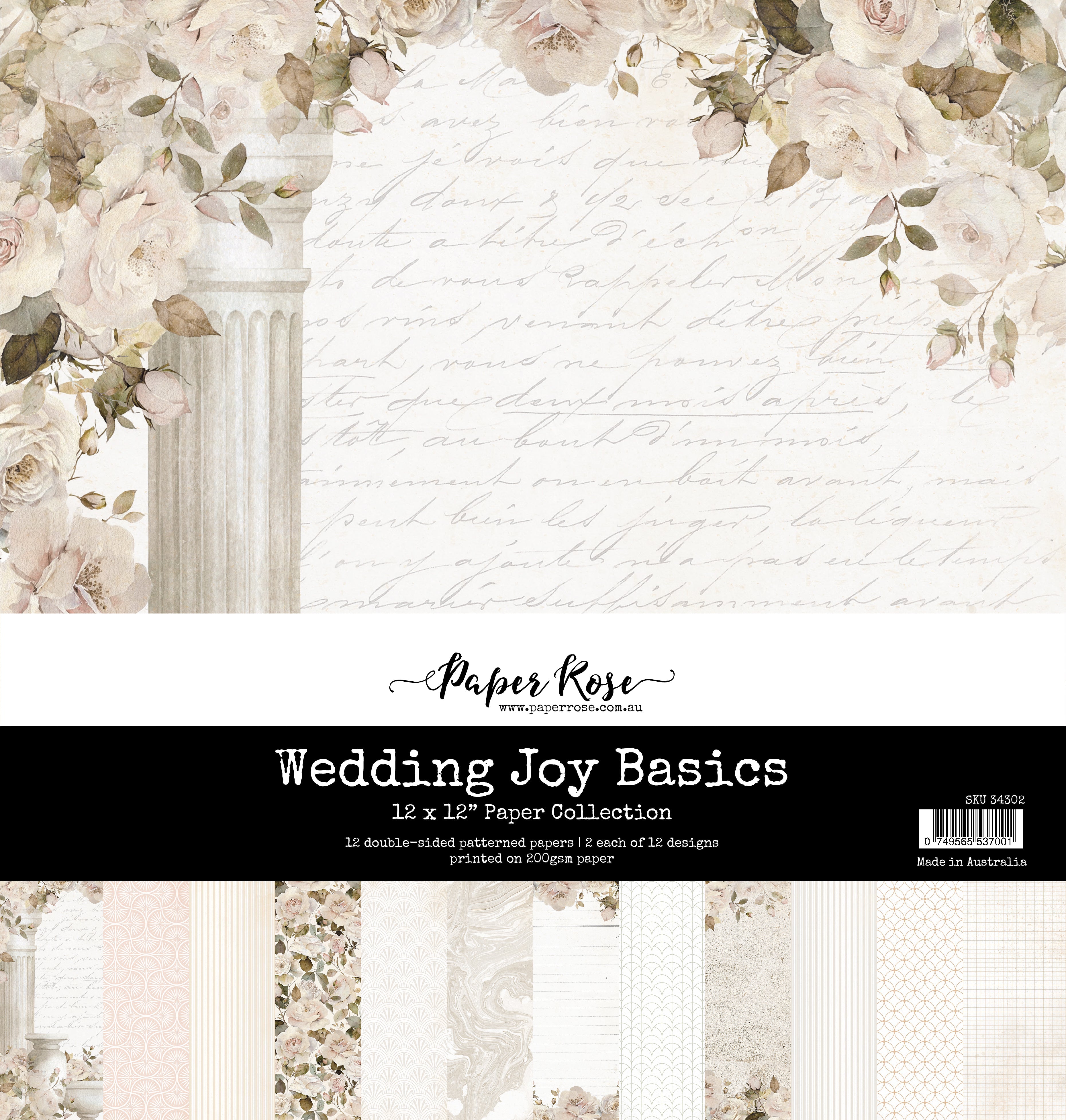 Wedding Joy Basics 12x12 Paper Collection 34302