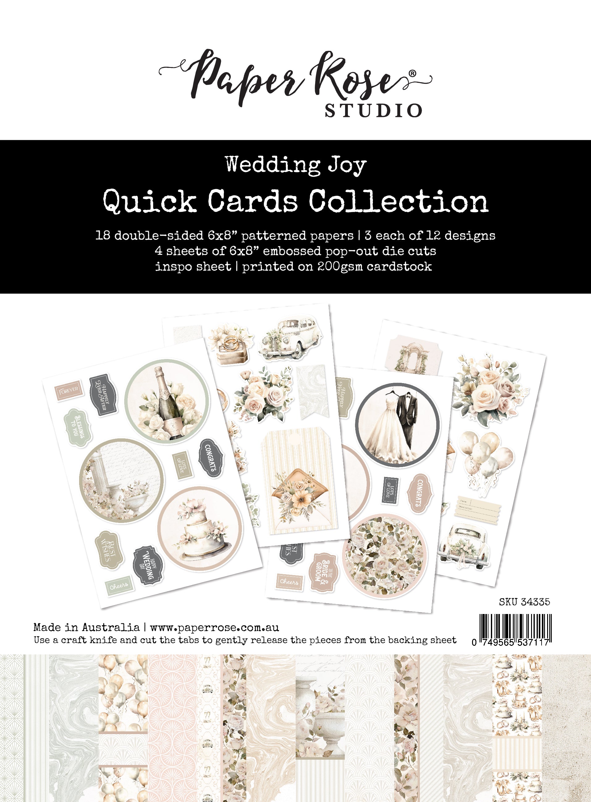 Wedding Joy Quick Cards Kit 34335