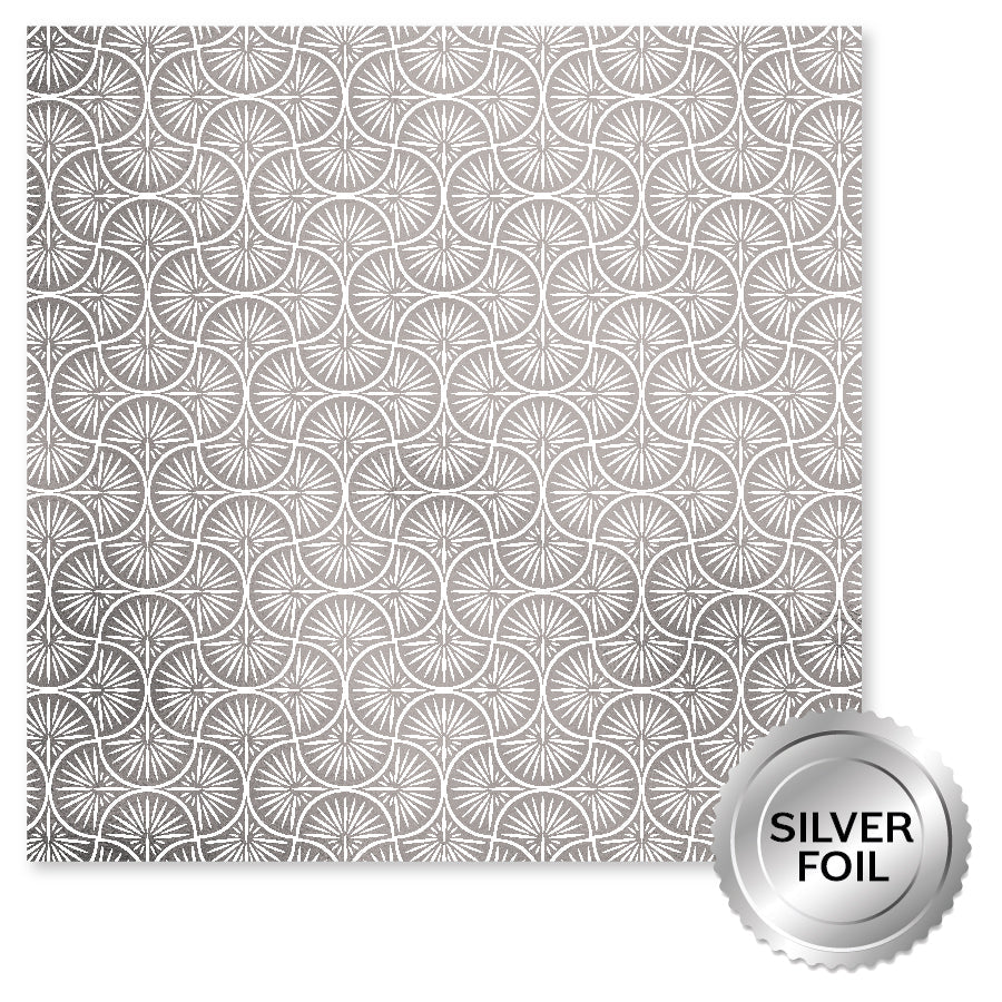 Wedding Joy Foil Silver A 12 x 12 Paper (6 pc Bulk Pack) 34536