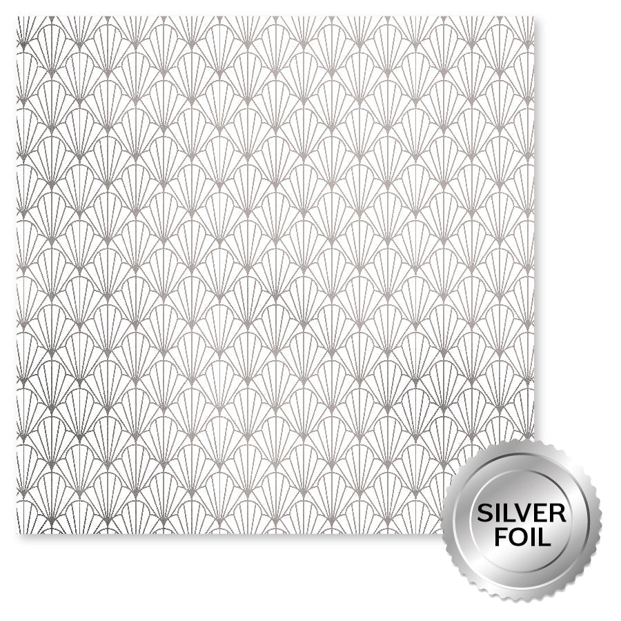 Wedding Joy Foil Silver F 12 x 12 Paper (6 pc Bulk Pack) 34551