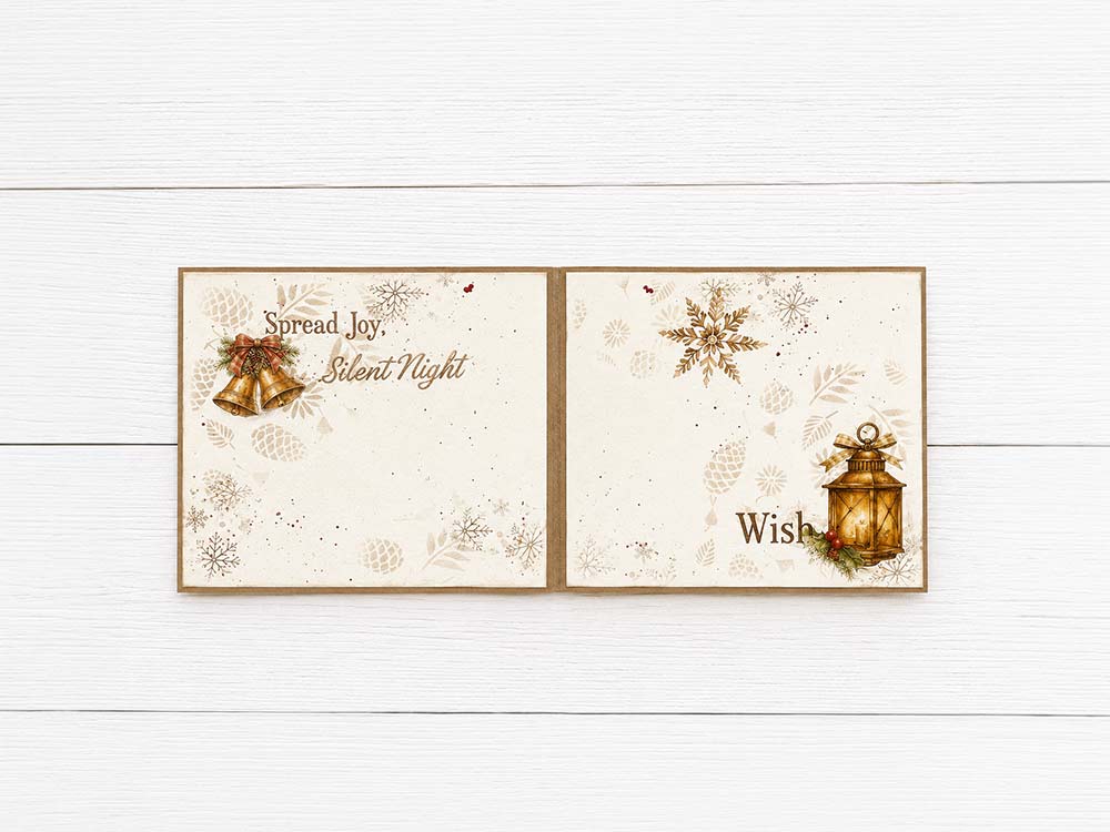 Printed Art Junk Journal: Stickers, Cut-Outs, Backgrounds For Art And Craft - Classic Christmas