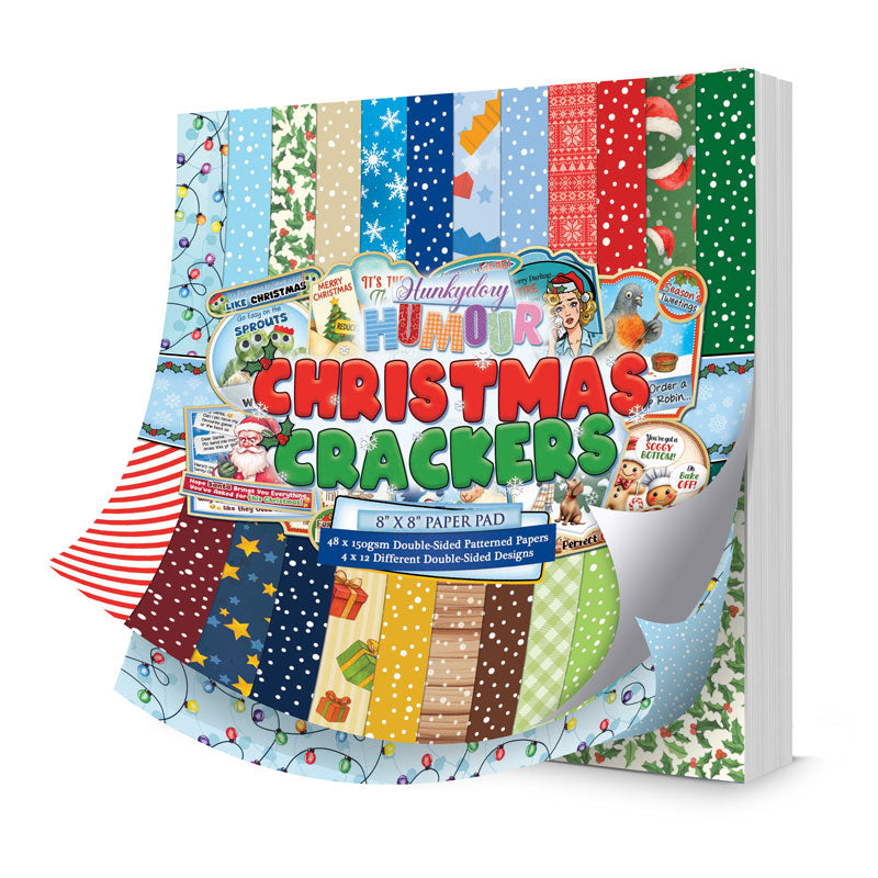 Christmas Crackers 8" x 8" Paper Pad