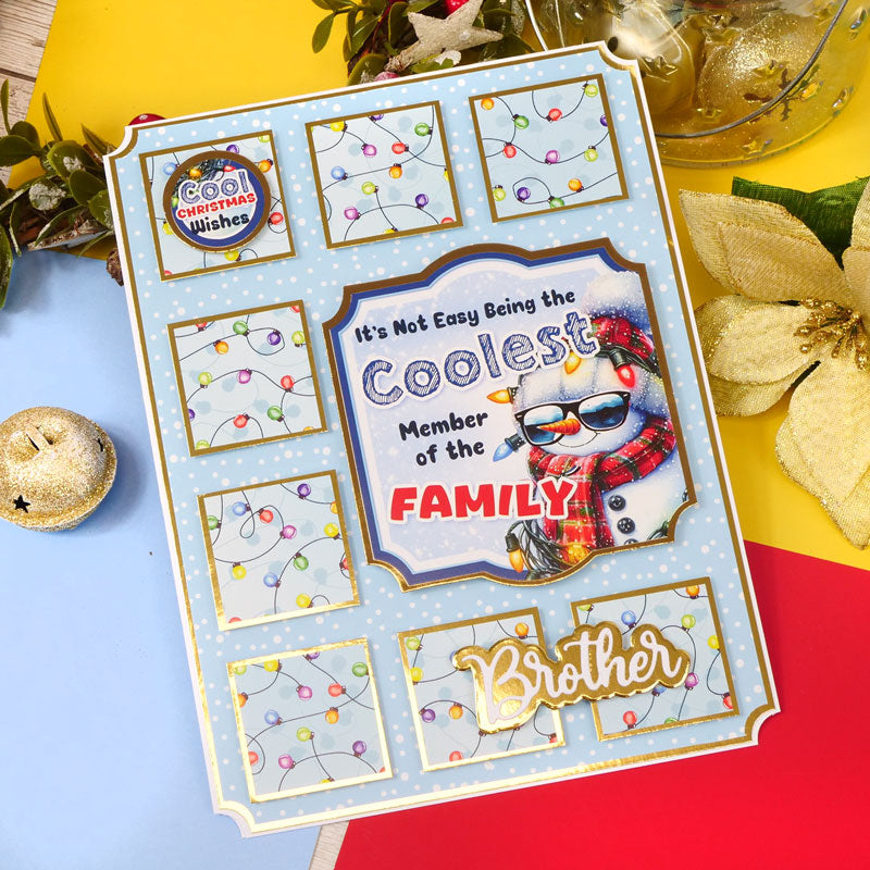 Christmas Crackers Topper Sheet - Let it Snow